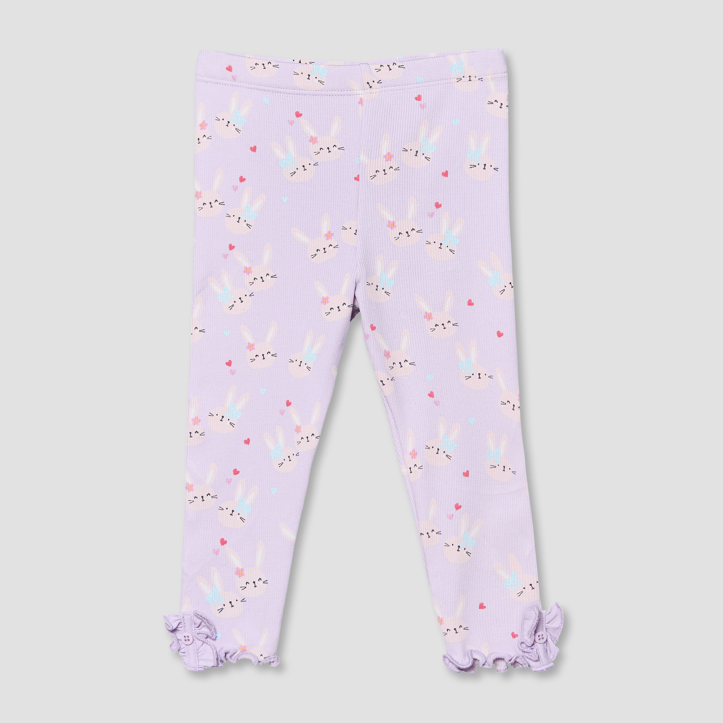 Juniors Leggings with Bunny Print-baby-girls-clothing-bottoms-leggings-image-2