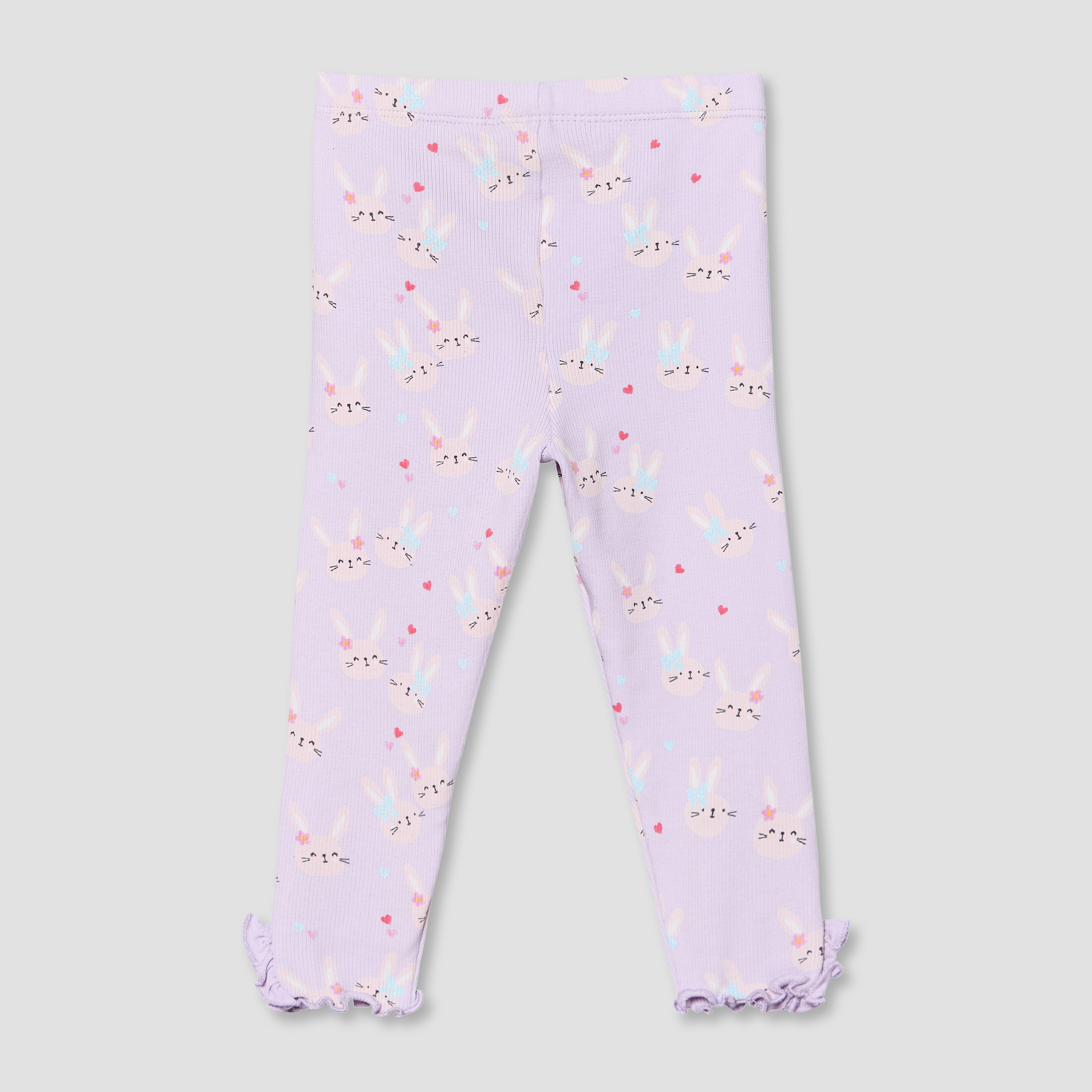 Juniors Leggings with Bunny Print-baby-girls-clothing-bottoms-leggings-image-3