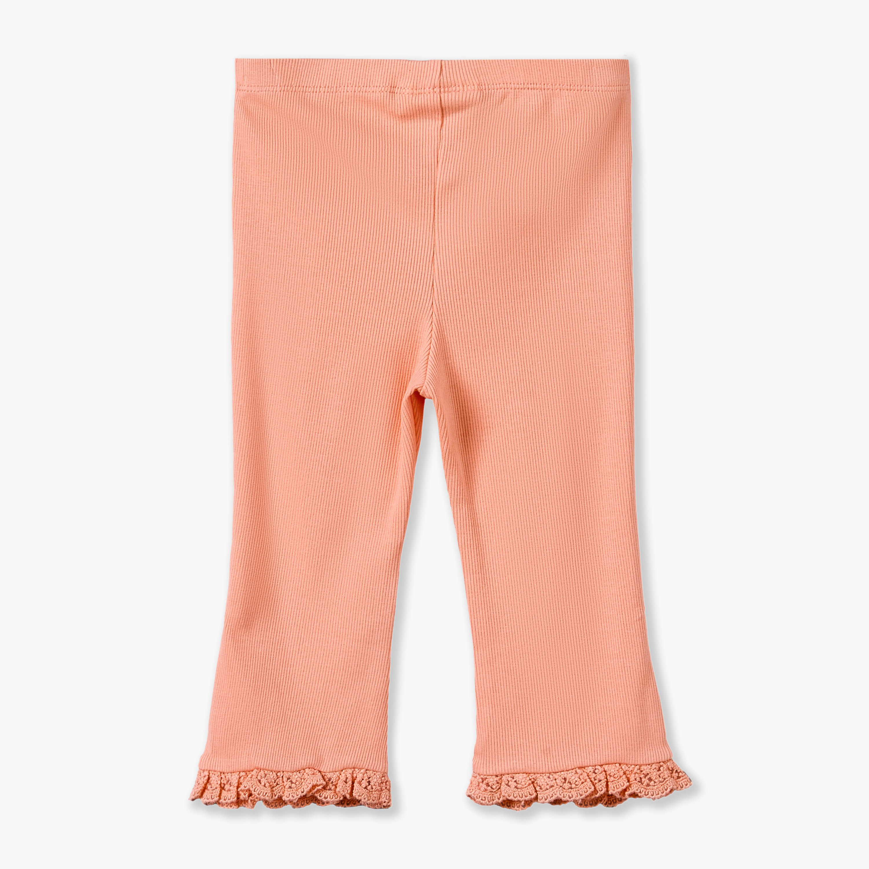 بنطلون ليجنز واسع بتفاصيل دانتيل من جونيورز-baby-girls-clothing-bottoms-leggings-image-2