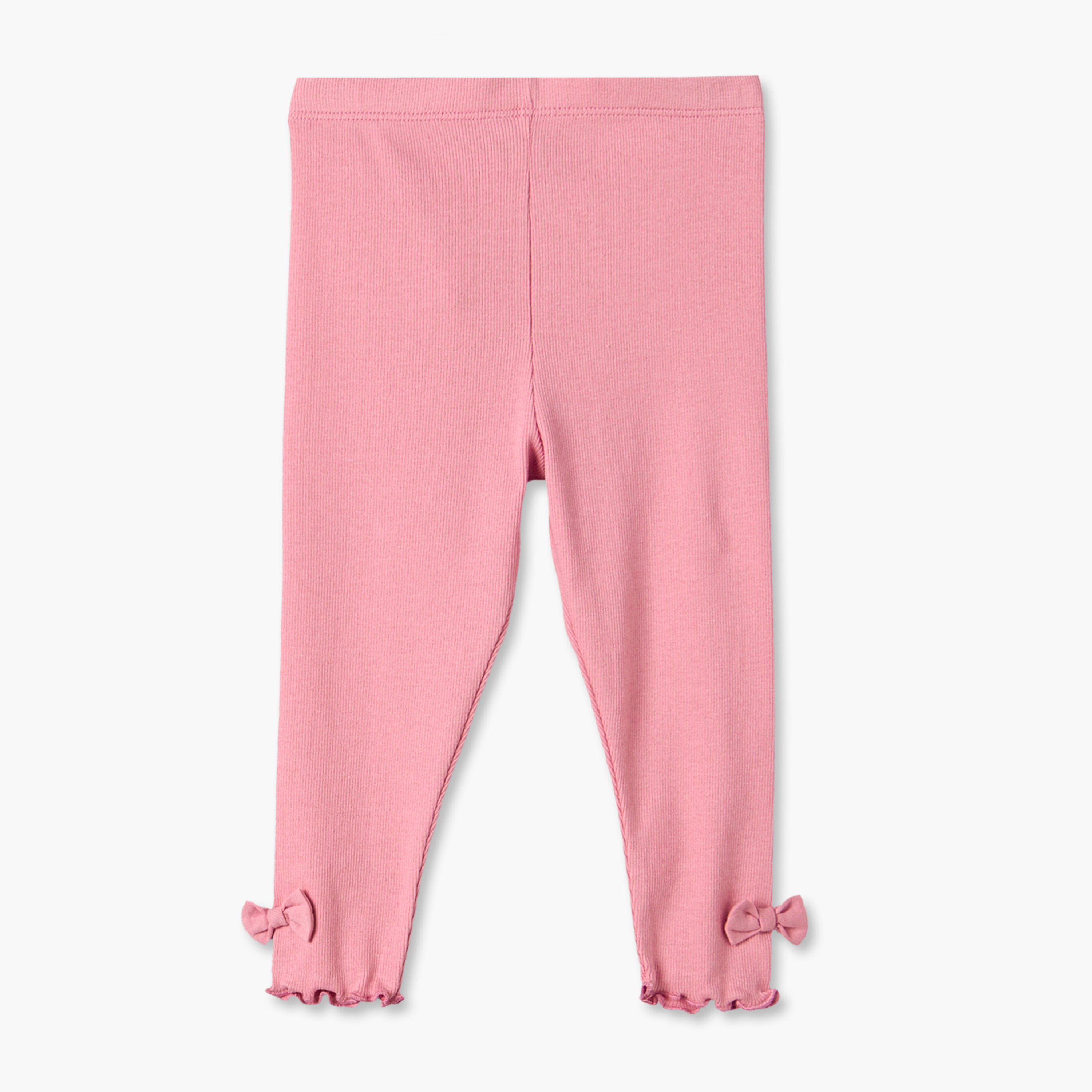 Pack of 2 Juniors Leggings with Lettuce Hem-baby-girls-clothing-bottoms-leggings-image-2