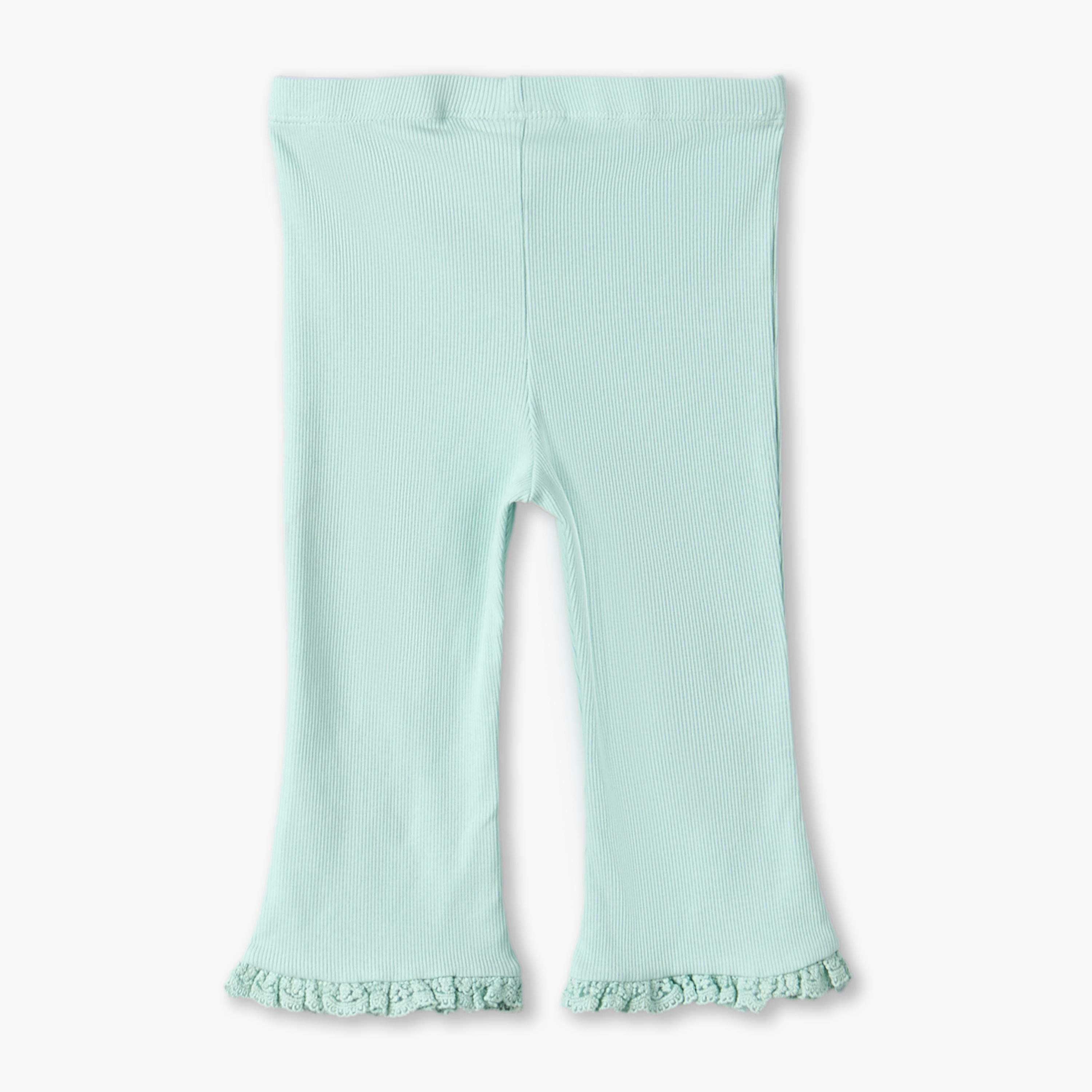 بنطلون ليقنز واسع بحافة دانتيل من جونيورز-baby-girls-clothing-bottoms-leggings-image-3