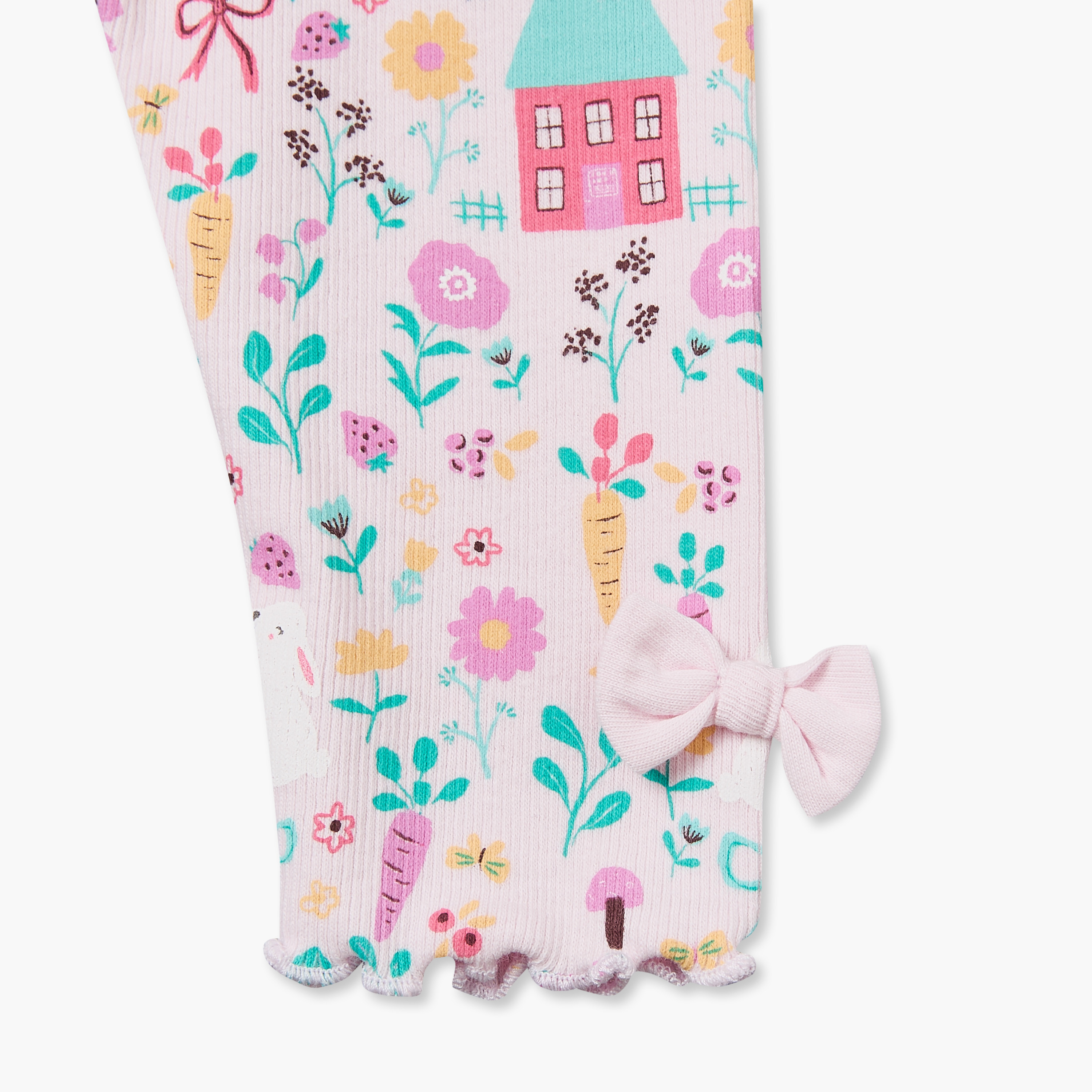 Pack of 2 Juniors Leggings with Lettuce Hem-baby-girls-clothing-bottoms-leggings-image-6