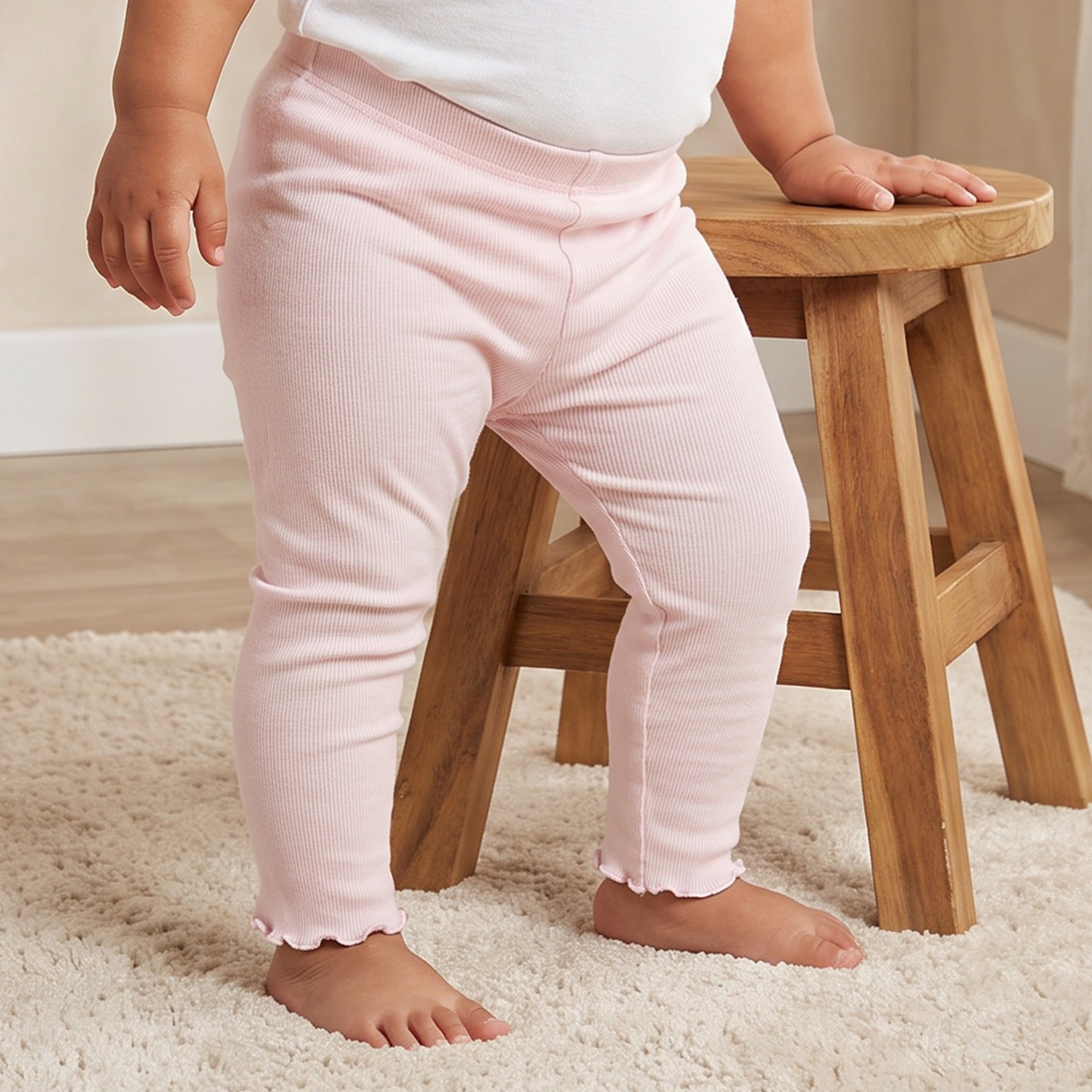 طقم ليقنز بحافة متموجة من جونيورز-baby-girls-clothing-bottoms-leggings-image-2