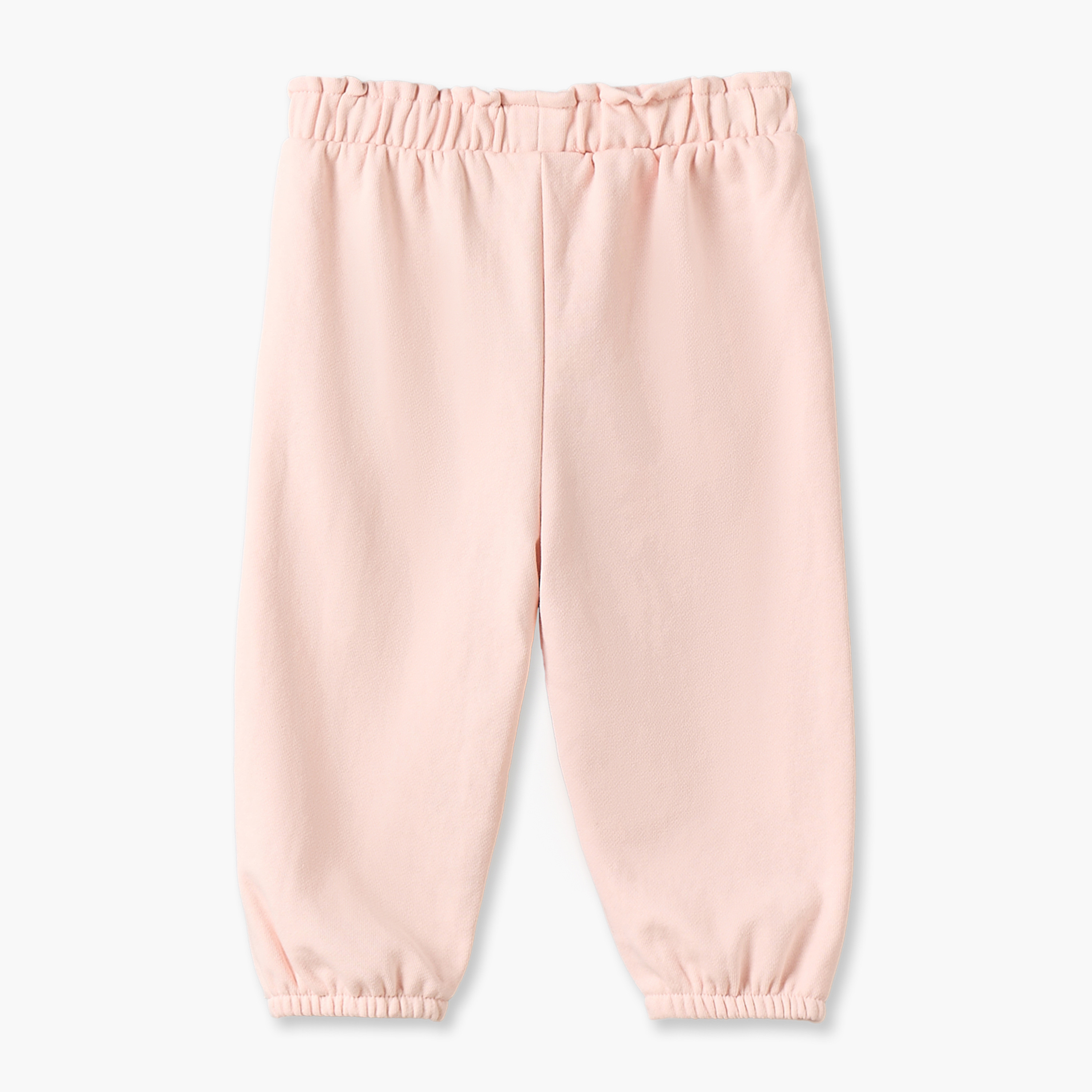 Juniors Elasticated Waist Joggers with Bow Detail-baby-girls-clothing-bottoms-joggersandtrackpants-image-2