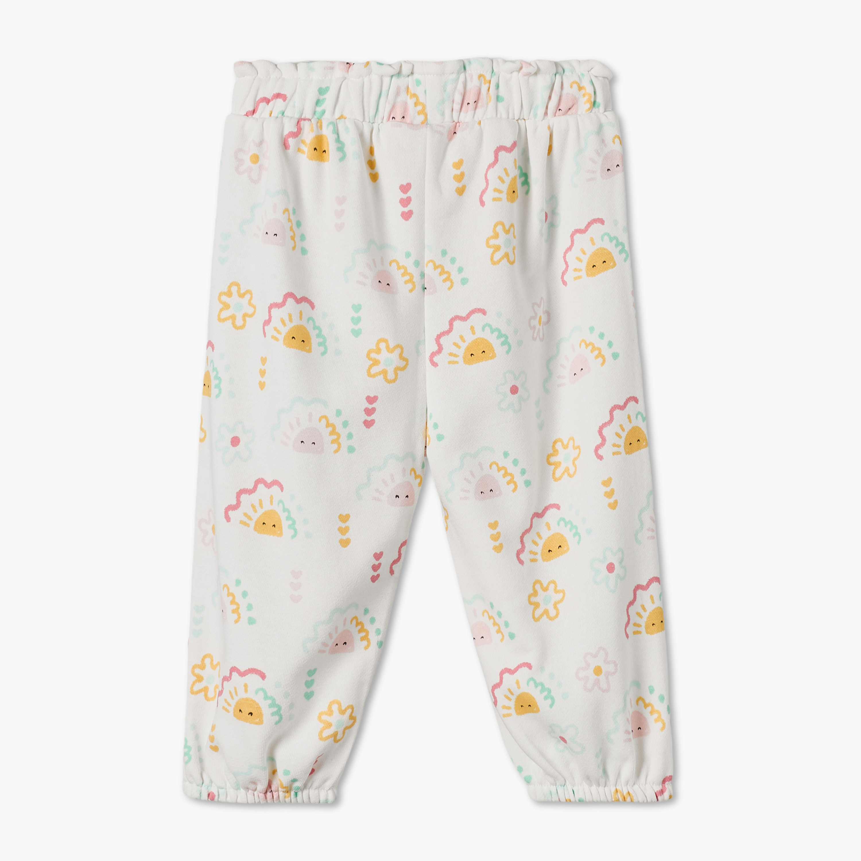 Juniors Elasticated Waist Joggers with Bow Detail-baby-girls-clothing-bottoms-joggersandtrackpants-image-2