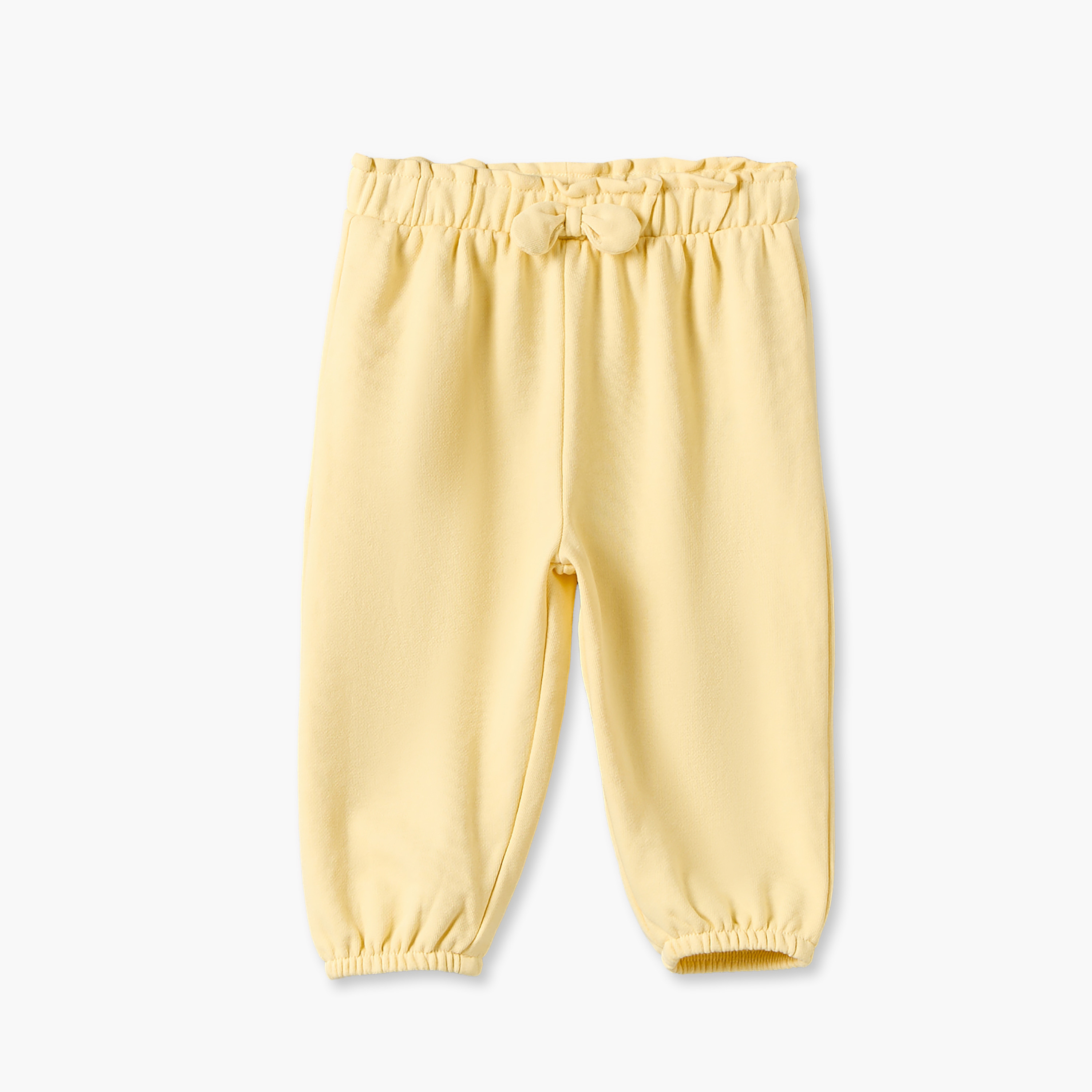 Juniors Elasticated Waist Joggers with Bow Detail-baby-girls-clothing-bottoms-joggersandtrackpants-image-2