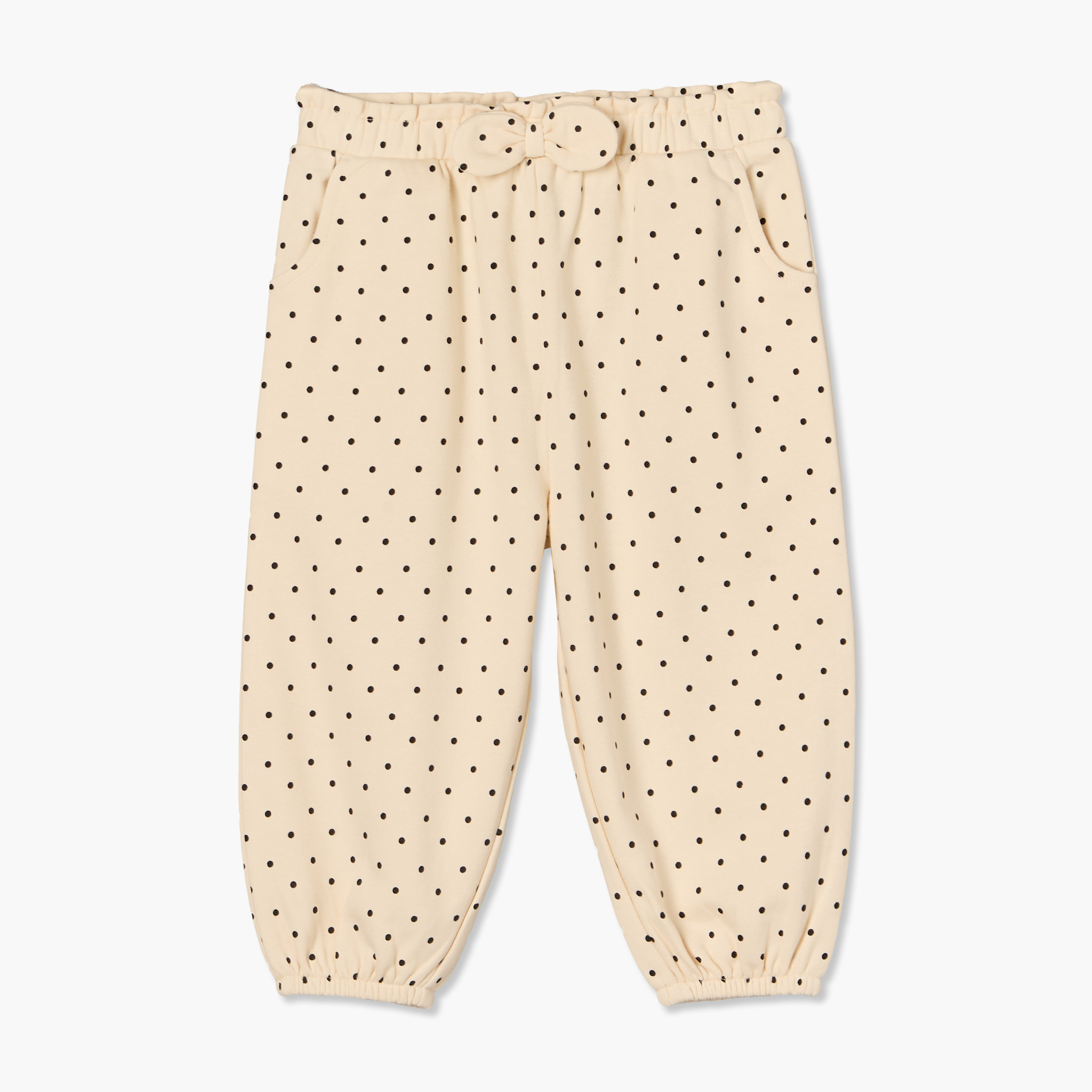 بنطلون رياضي بخصر مطاطي وجيوب من جونيورز-baby-girls-clothing-bottoms-joggersandtrackpants-image-1