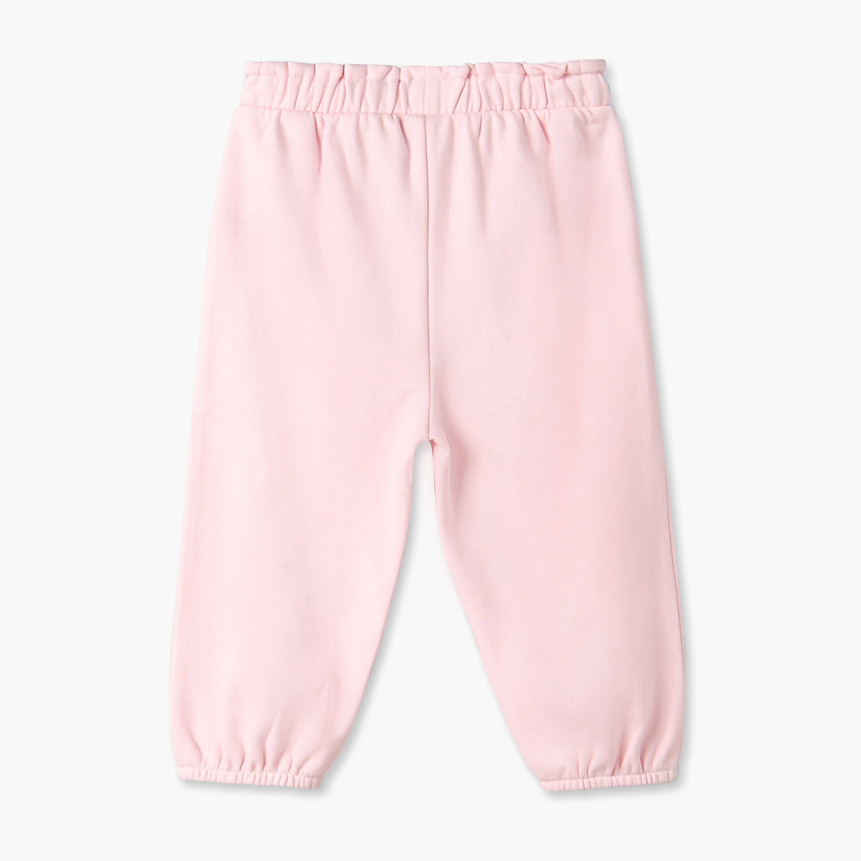 Juniors Elasticated Waist Joggers with Print-baby-girls-clothing-bottoms-joggersandtrackpants-image-3