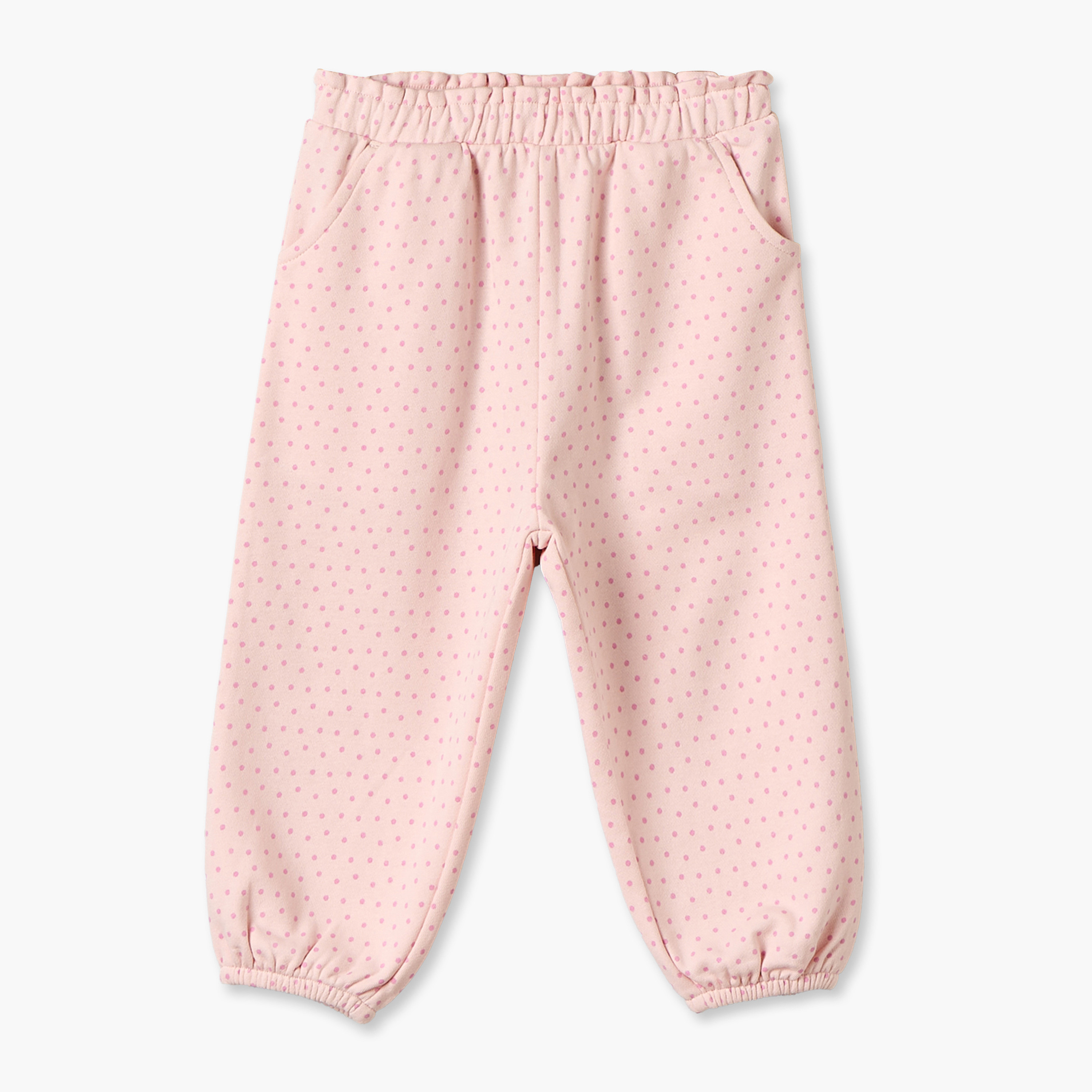 Pack of 2 Juniors Elasticated Waist Joggers with Assorted Design-baby-girls-clothing-bottoms-joggersandtrackpants-image-3