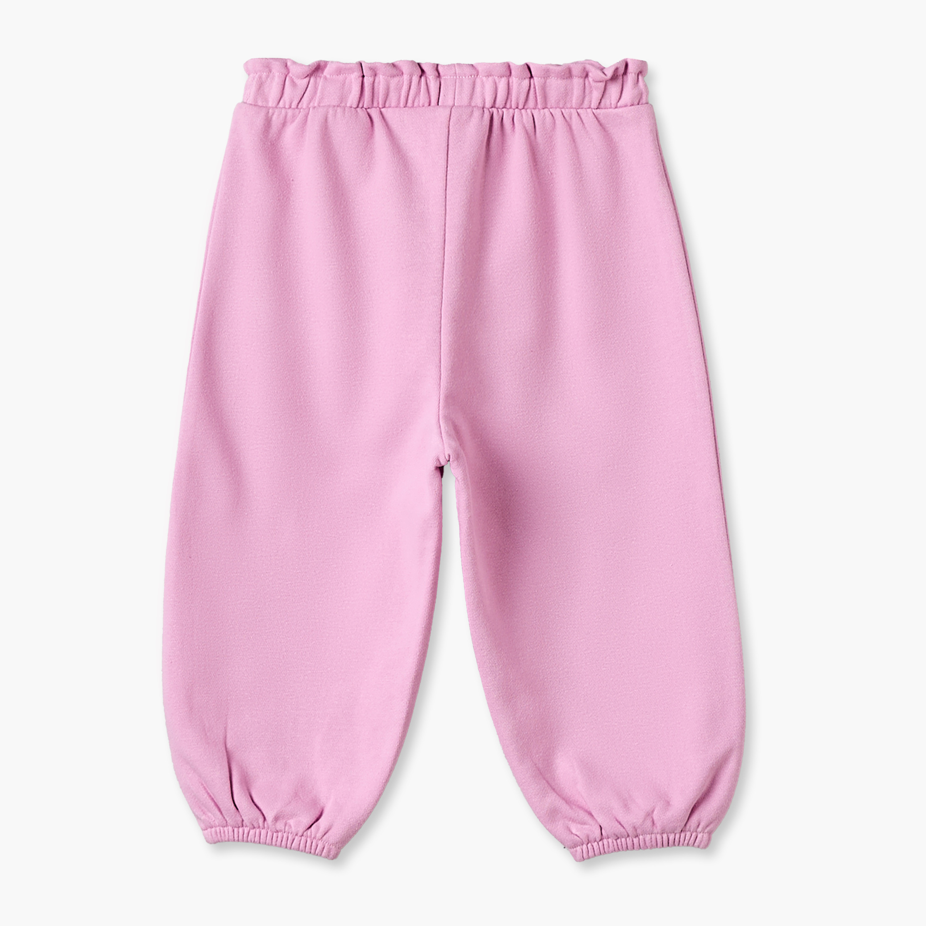 Pack of 2 Juniors Elasticated Waist Joggers with Assorted Design-baby-girls-clothing-bottoms-joggersandtrackpants-image-4