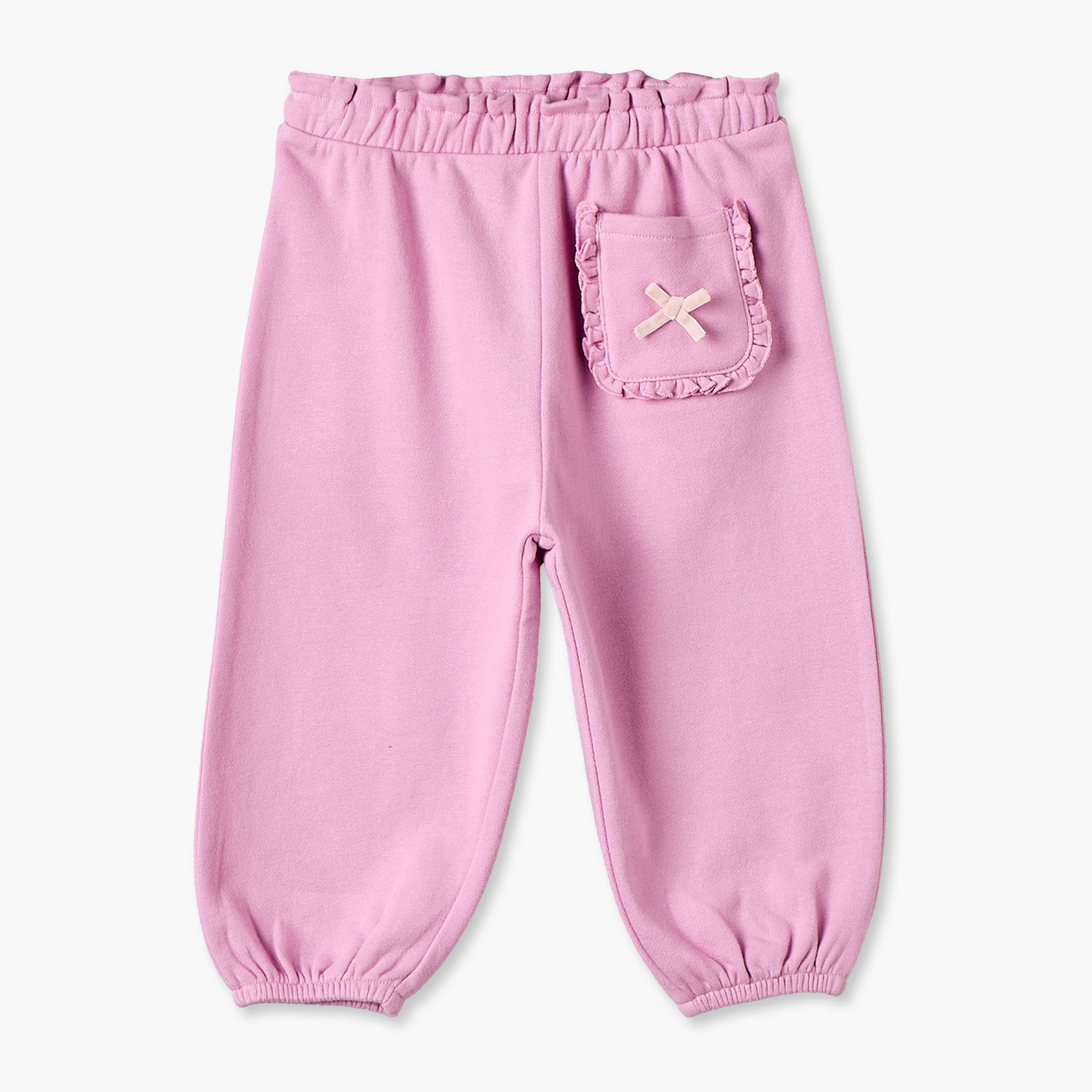 Pack of 2 Juniors Elasticated Waist Joggers with Assorted Design-baby-girls-clothing-bottoms-joggersandtrackpants-image-5
