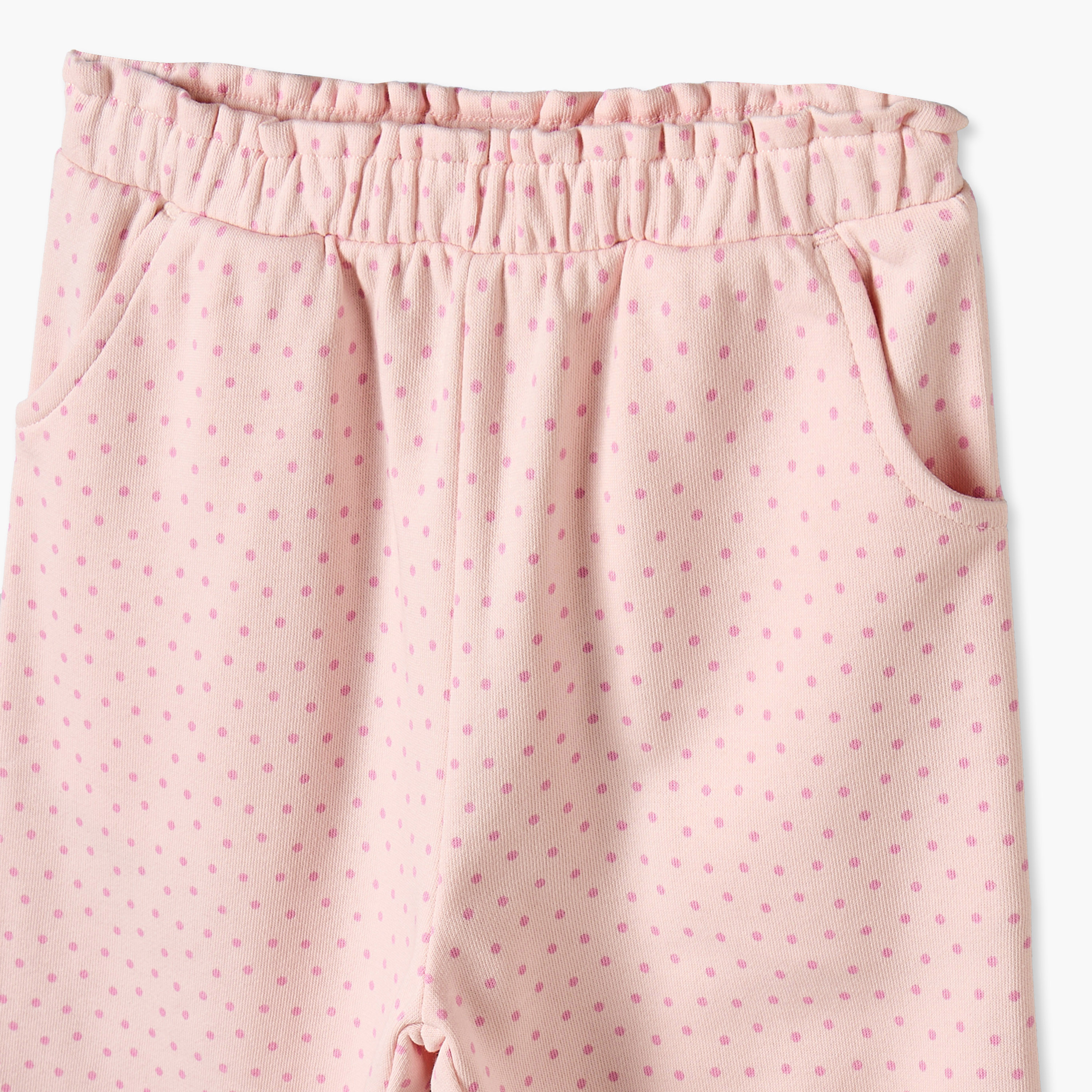 Pack of 2 Juniors Elasticated Waist Joggers with Assorted Design-baby-girls-clothing-bottoms-joggersandtrackpants-image-7