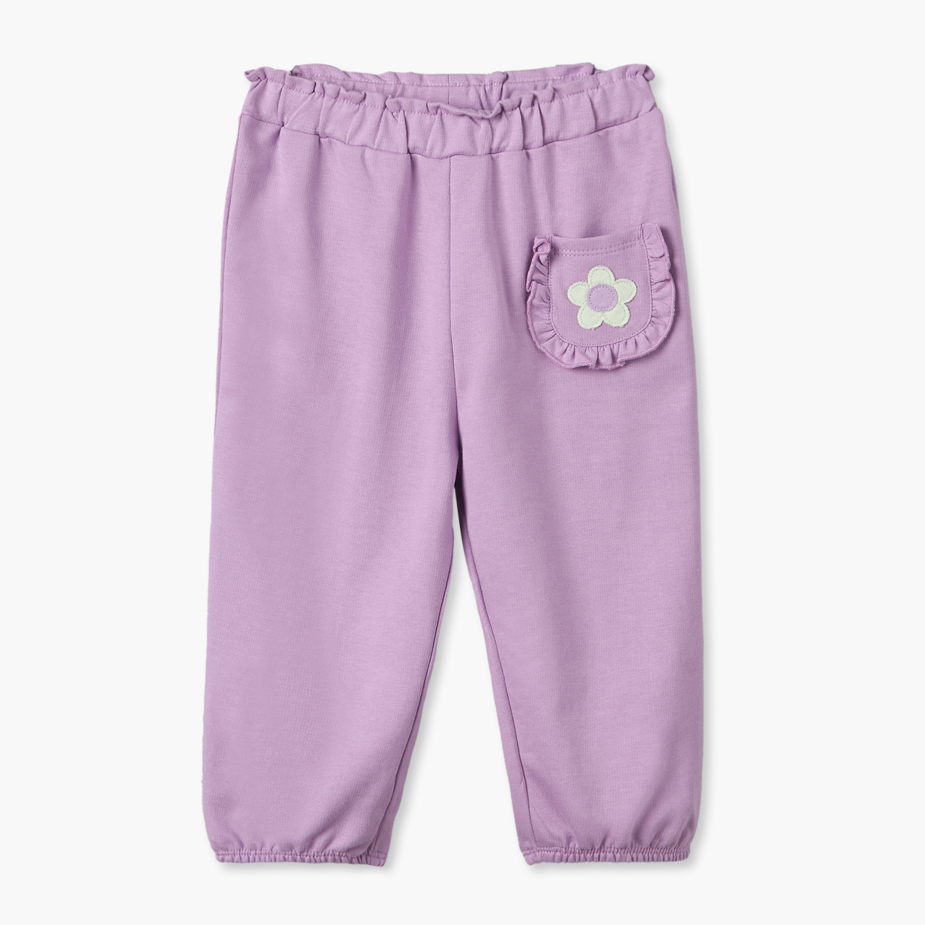 بنطلونات رياضية بخصر مطاطي من جونيورز - عبوة من قطعتين-baby-girls-clothing-bottoms-joggersandtrackpants-image-5