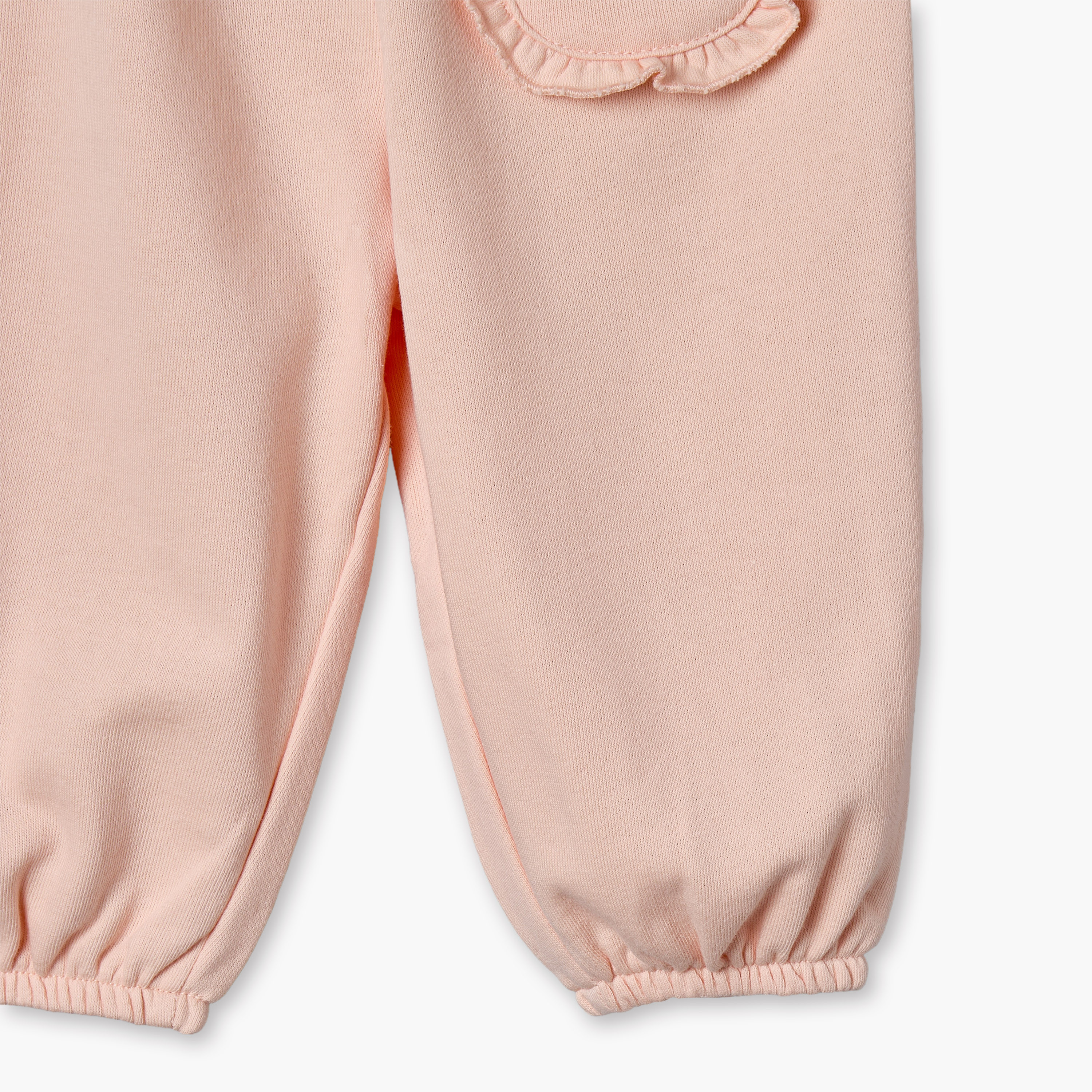 بنطلون رياضي بخصر مطاطي وجيب بكشكش من جونيورز - عبوة من قطعتين-baby-girls-clothing-bottoms-joggersandtrackpants-image-6