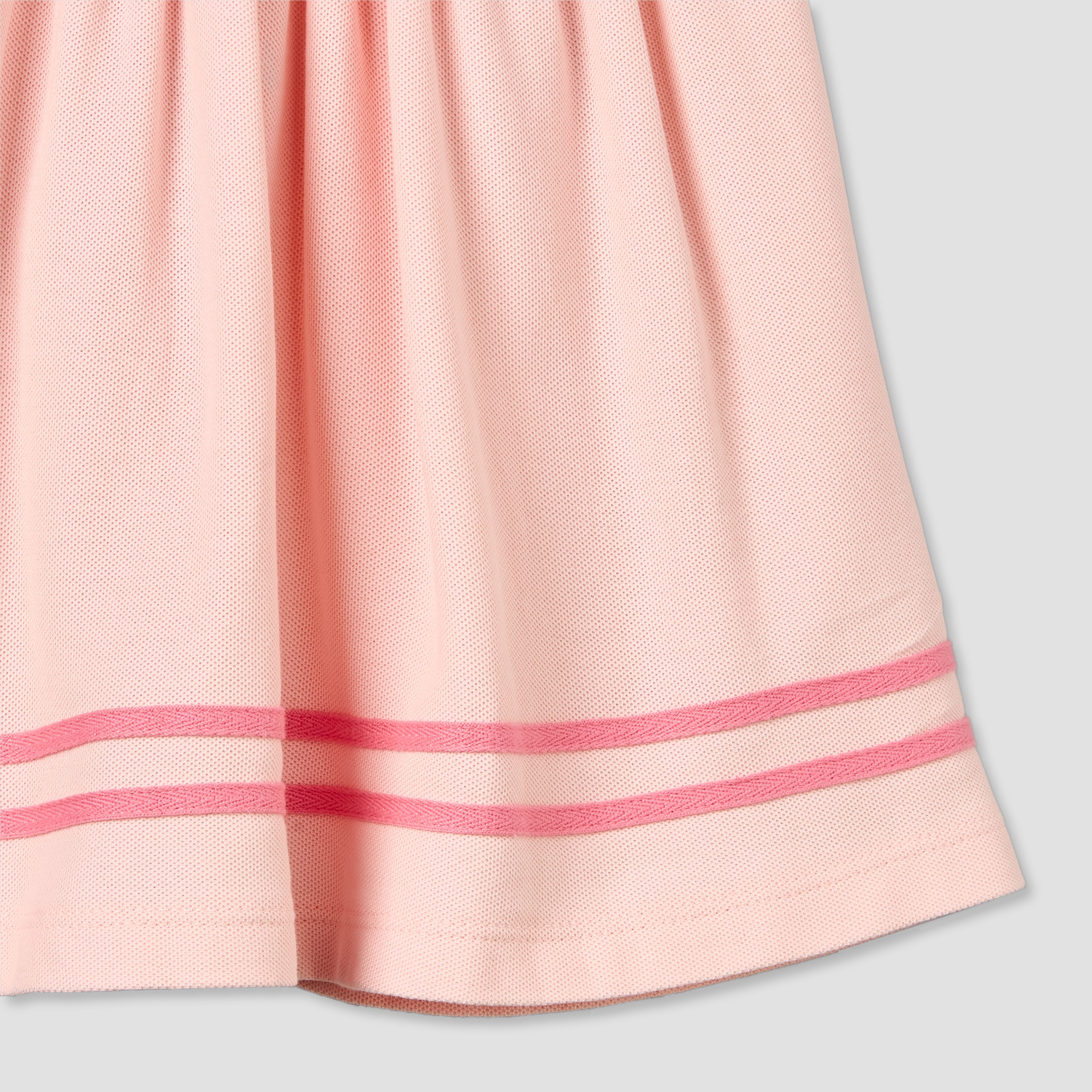 Juniors Peter Pan Collar Short Sleeves Knee Length A-line Dress with Bow Detail-baby-girls-clothing-dressesandjumpsuits-image-4