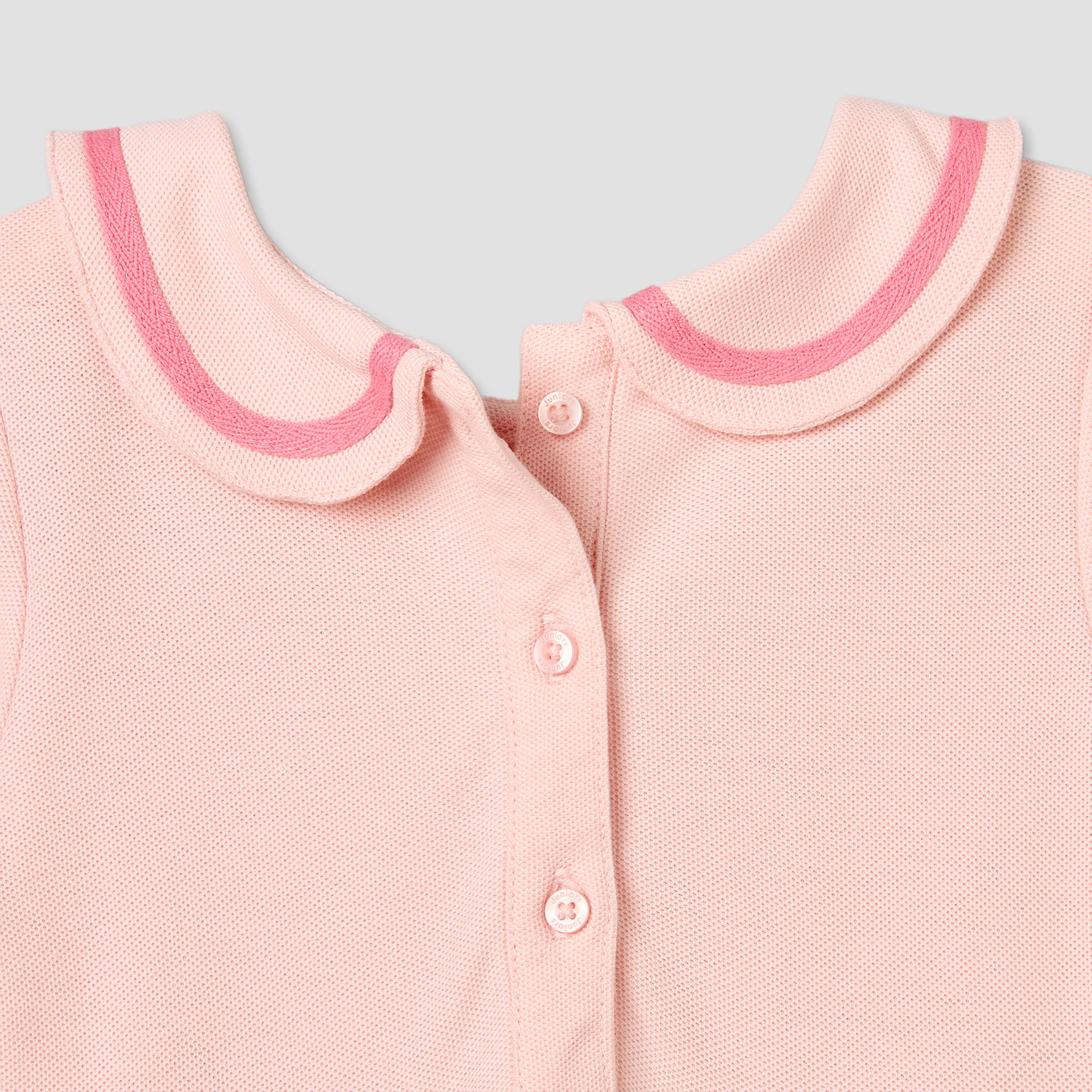 Juniors Peter Pan Collar Short Sleeves Knee Length A-line Dress with Bow Detail-baby-girls-clothing-dressesandjumpsuits-image-6