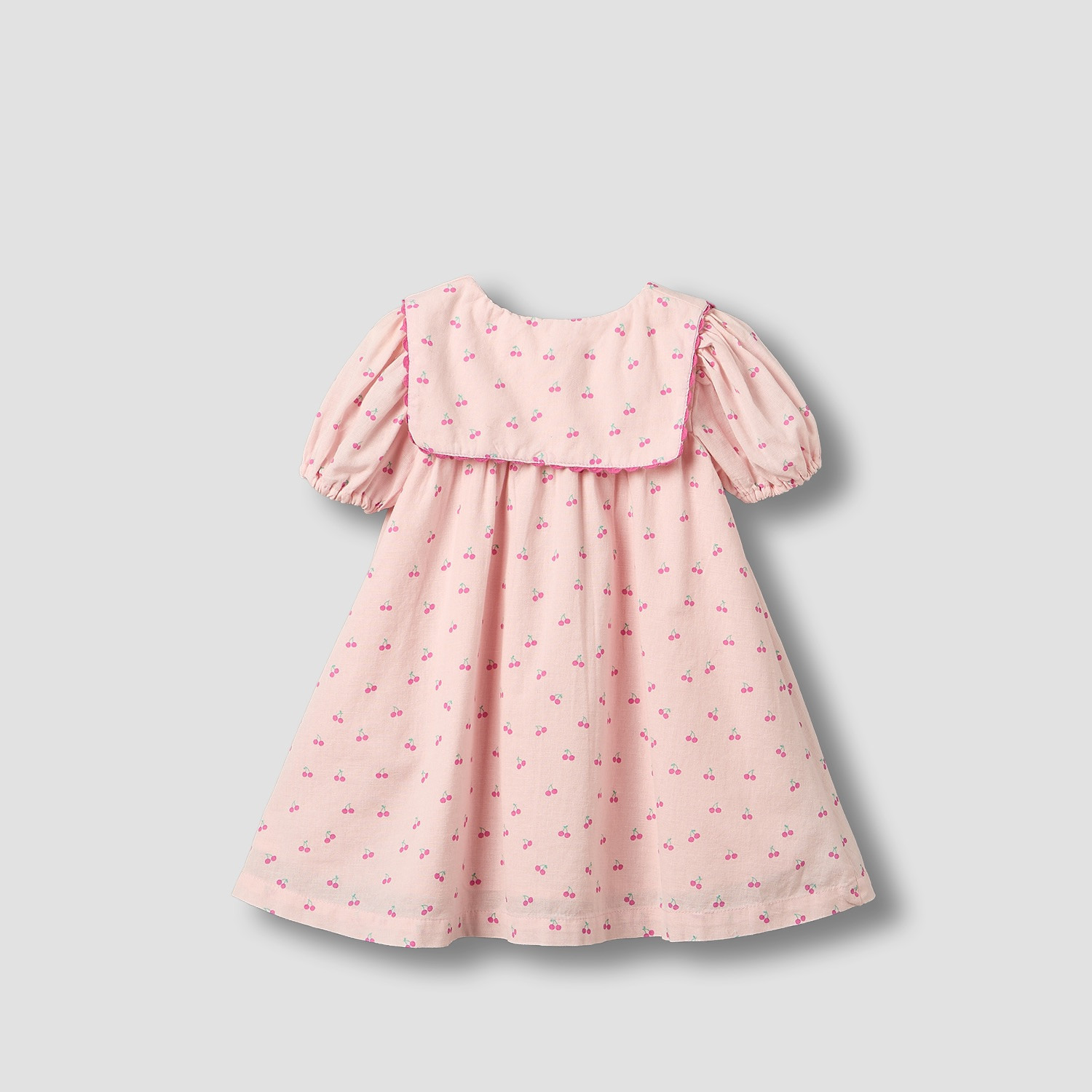 فستان إيه لاين طول الركبة بياقة بحار وأكمام قصيرة وطبعات من جونيورز-baby-girls-clothing-dressesandjumpsuits-image-3