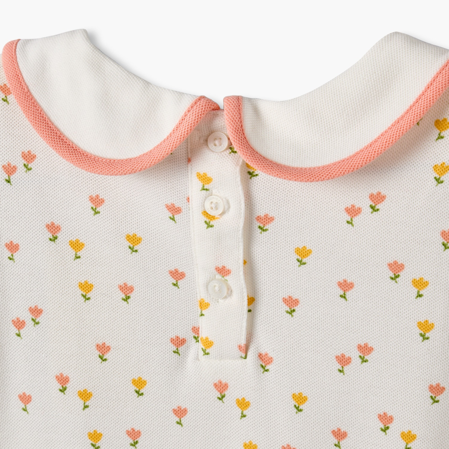 فستان بطول الركبة وياقة بيتر بان وأكمام قصيرة وطبعات زهرية من جونيورز-baby-girls-clothing-dressesandjumpsuits-image-4