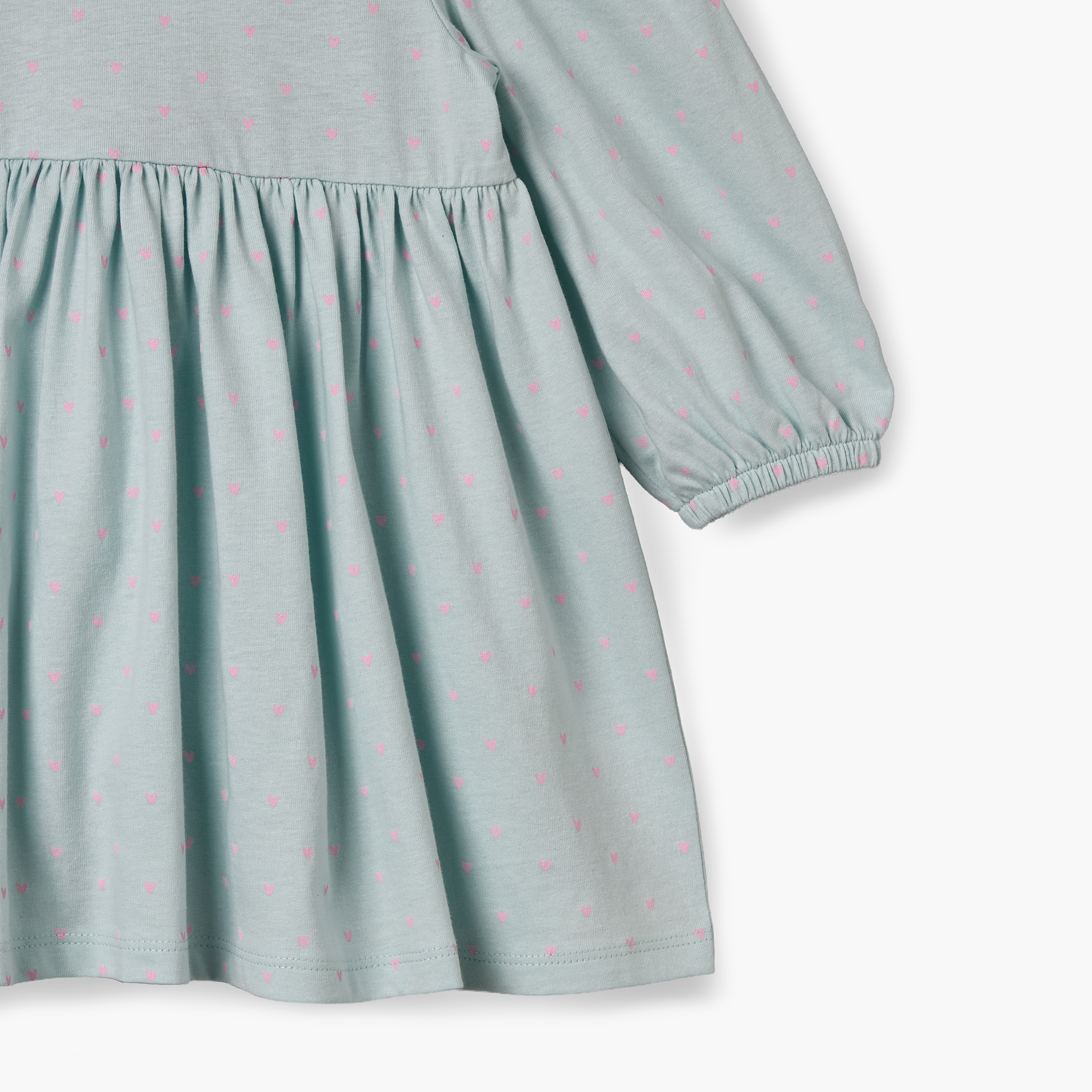 Juniors Peter Pan Collar Long Sleeves Knee Length Dress with Bow Accent-baby-girls-clothing-dressesandjumpsuits-image-5