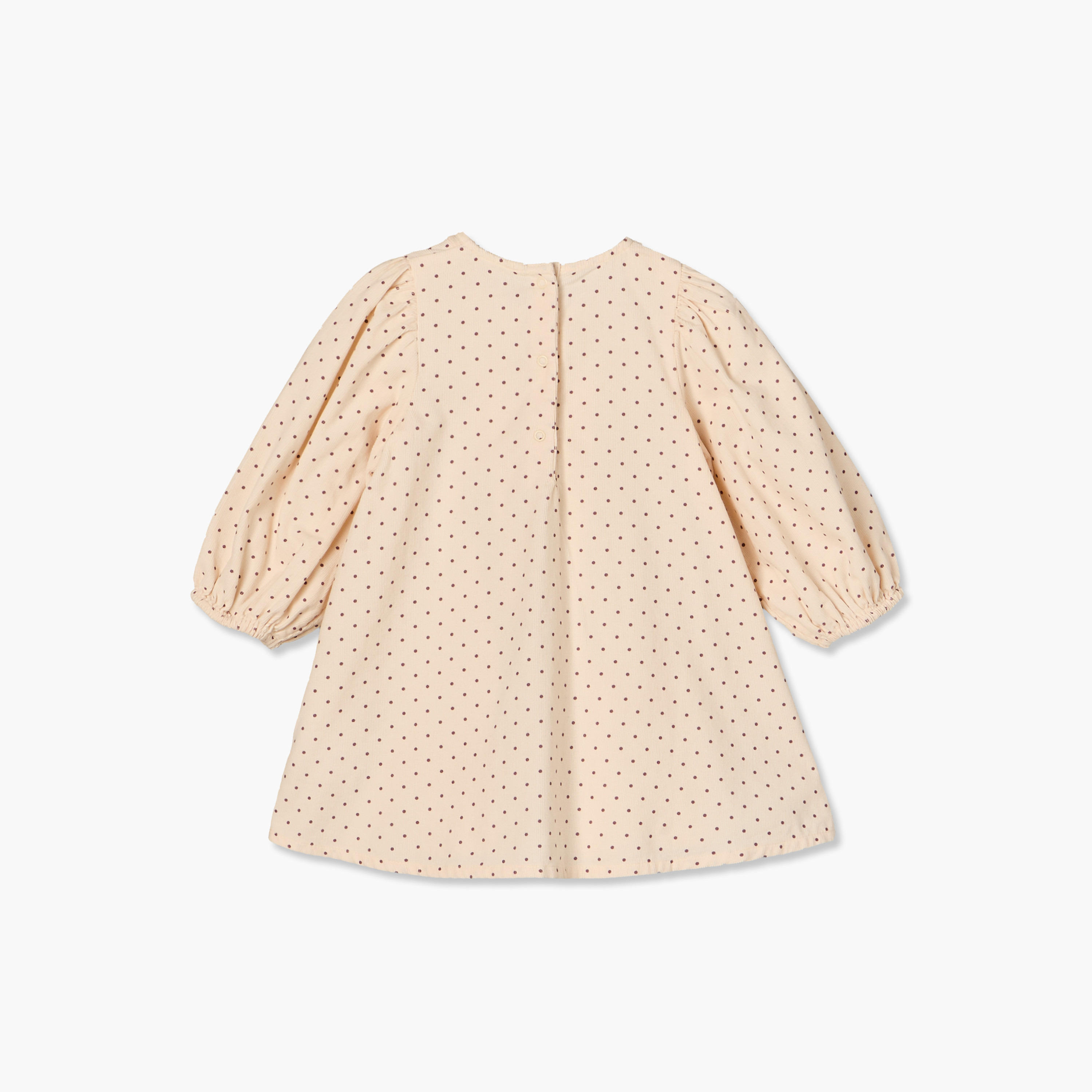فستان طول الركبة بياقة ضيقة وأكمام طويلة بطبعات من جونيورز-baby-girls-clothing-dressesandjumpsuits-image-3