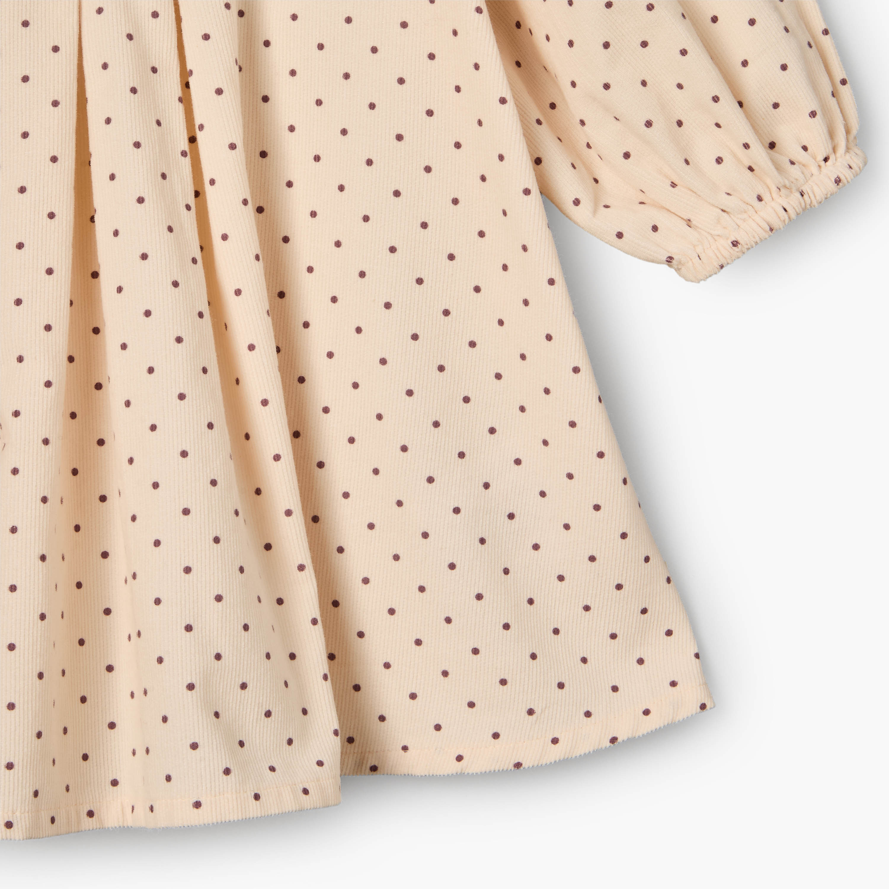 فستان طول الركبة بياقة ضيقة وأكمام طويلة بطبعات من جونيورز-baby-girls-clothing-dressesandjumpsuits-image-5