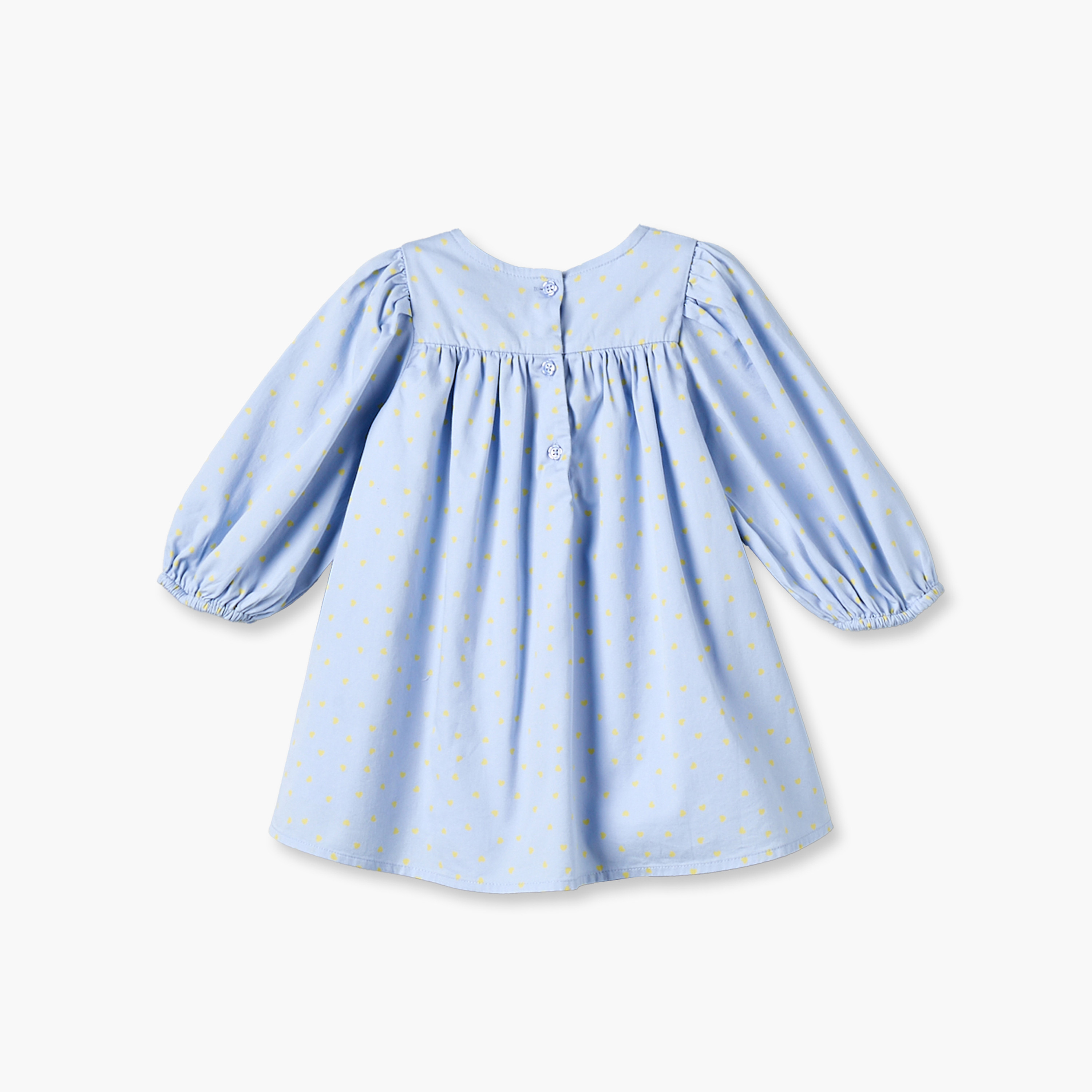 فستان طول الركبة بياقة مستديرة وأكمام طويلة وطبعات من جونيورز-baby-girls-clothing-dressesandjumpsuits-image-2