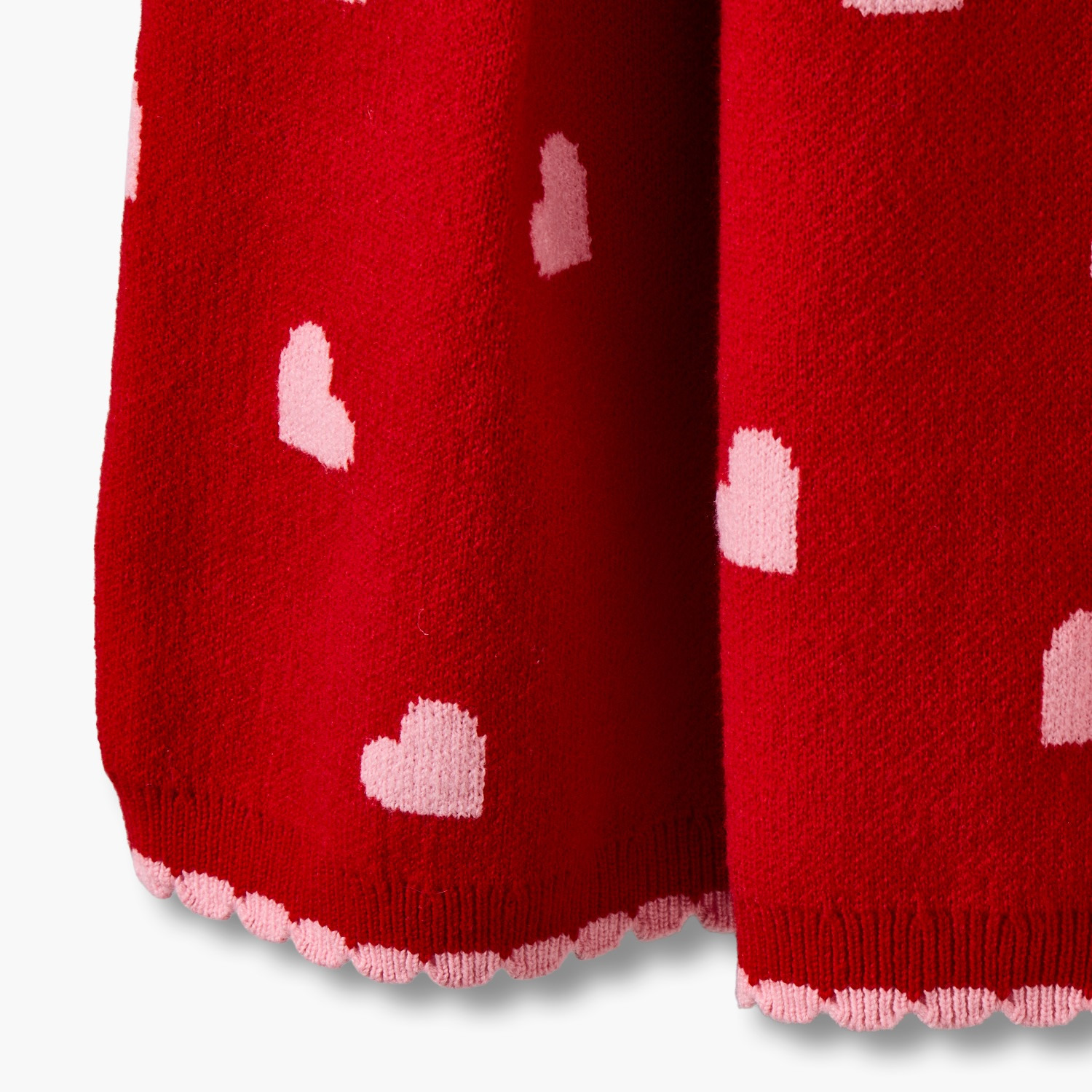Juniors Round Neck Long Sleeves Knee Length A-line Dress with Heart Print-baby-girls-clothing-dressesandjumpsuits-image-4