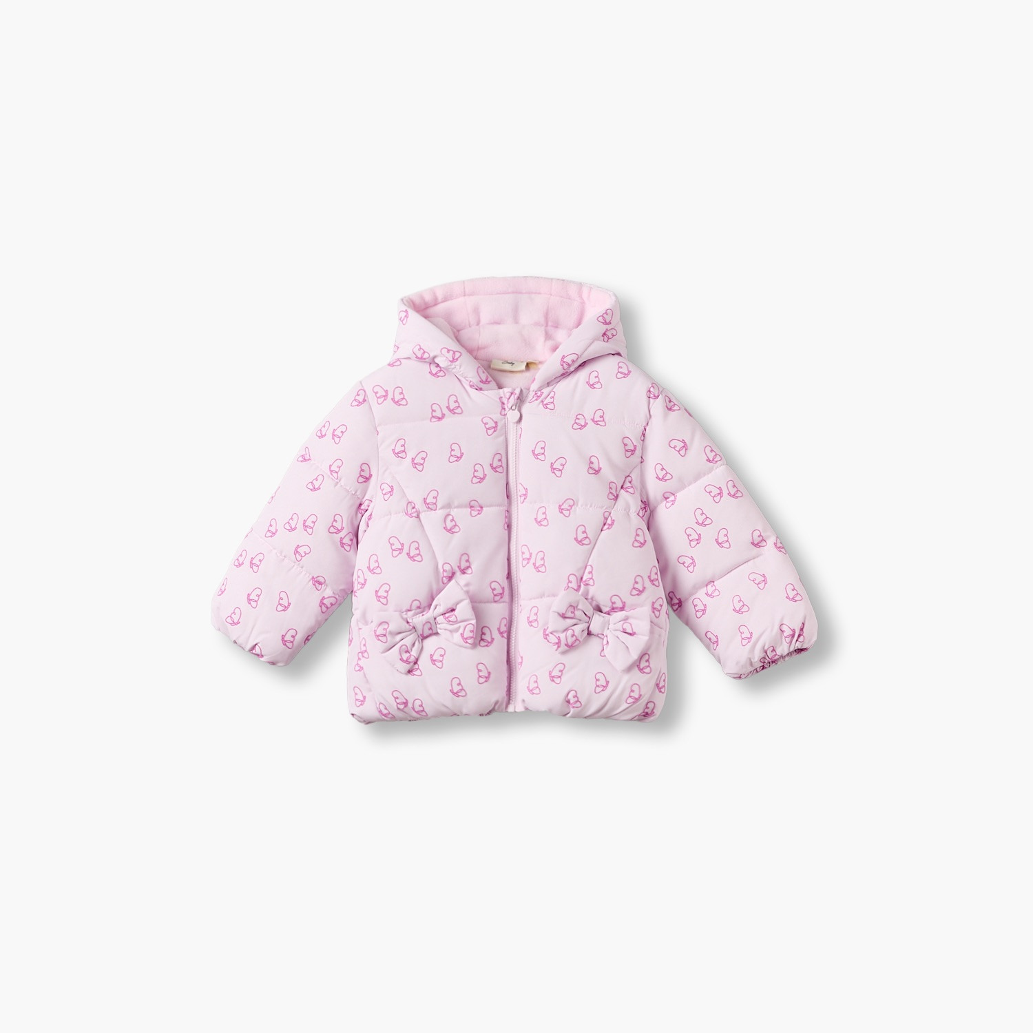 Juniors Hooded Puffer Jacket with Butterfly Print-baby-girls-clothing-winterwear-jacketsandcoats-image-2