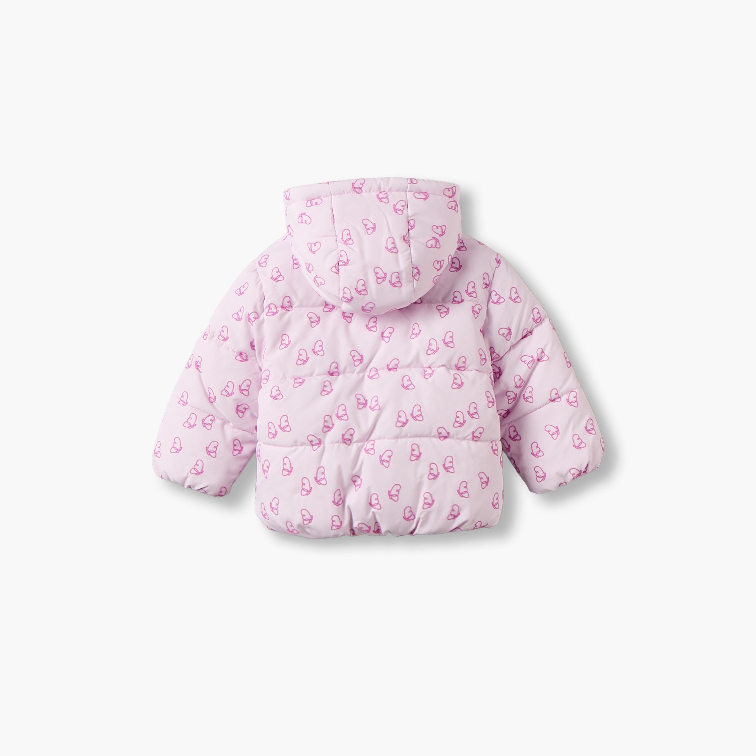 Juniors Hooded Puffer Jacket with Butterfly Print-baby-girls-clothing-winterwear-jacketsandcoats-image-3