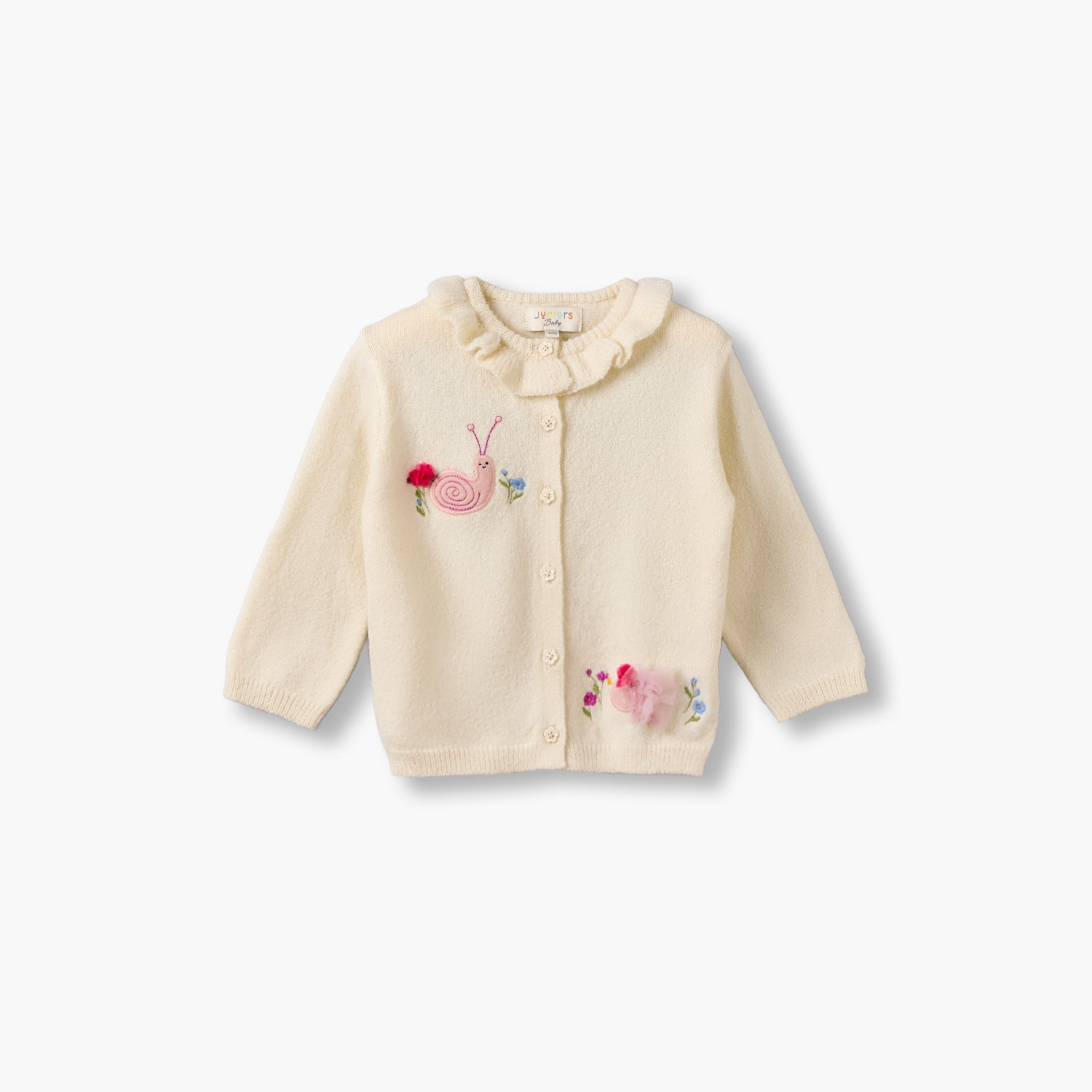 كارديجان بتطريز حلزون وياقة ضيقة من جونيورز-baby-girls-clothing-jumpersandcardigans-image-2
