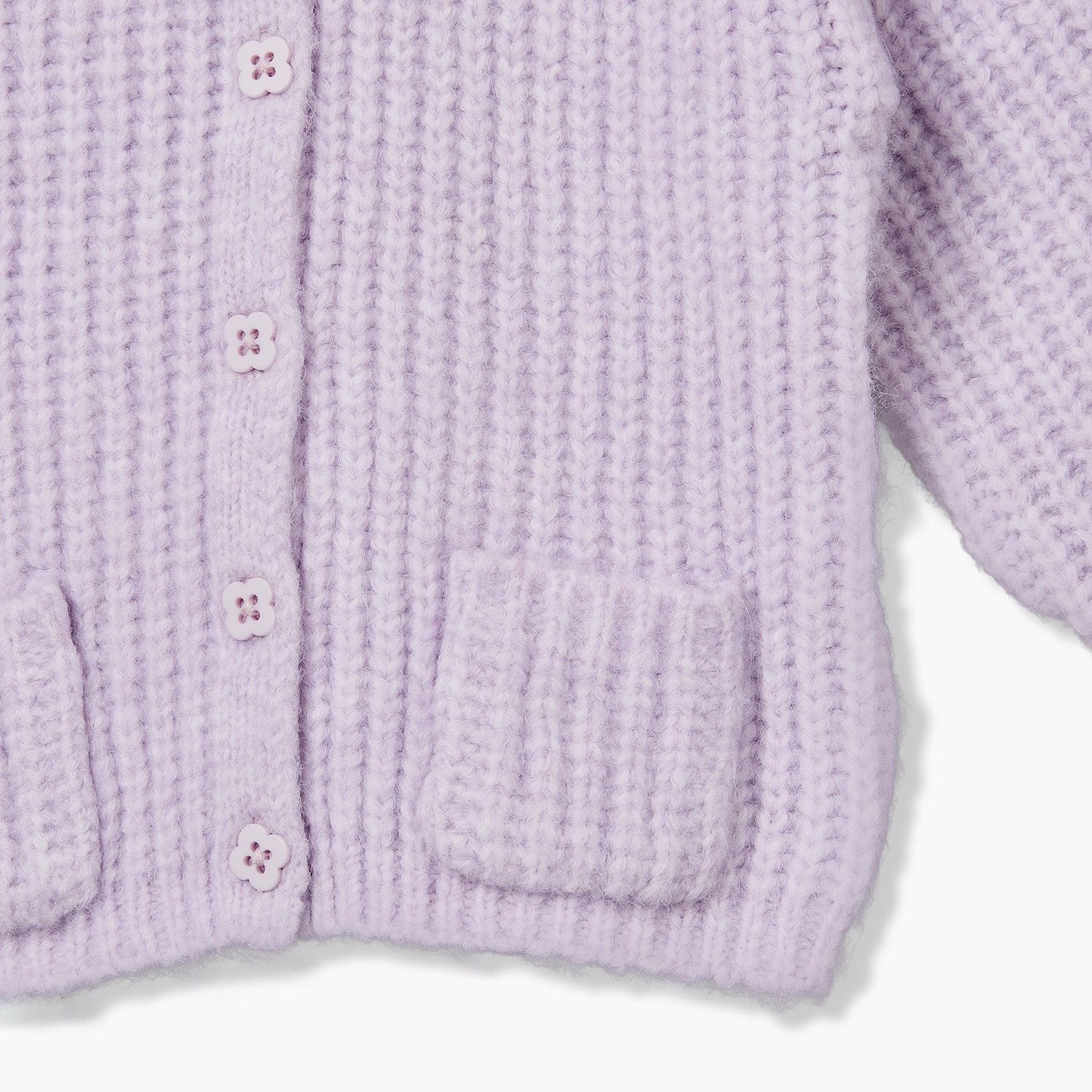 Juniors Peter Pan Collar Cardigan with Textured Design-baby-girls-clothing-jumpersandcardigans-image-5