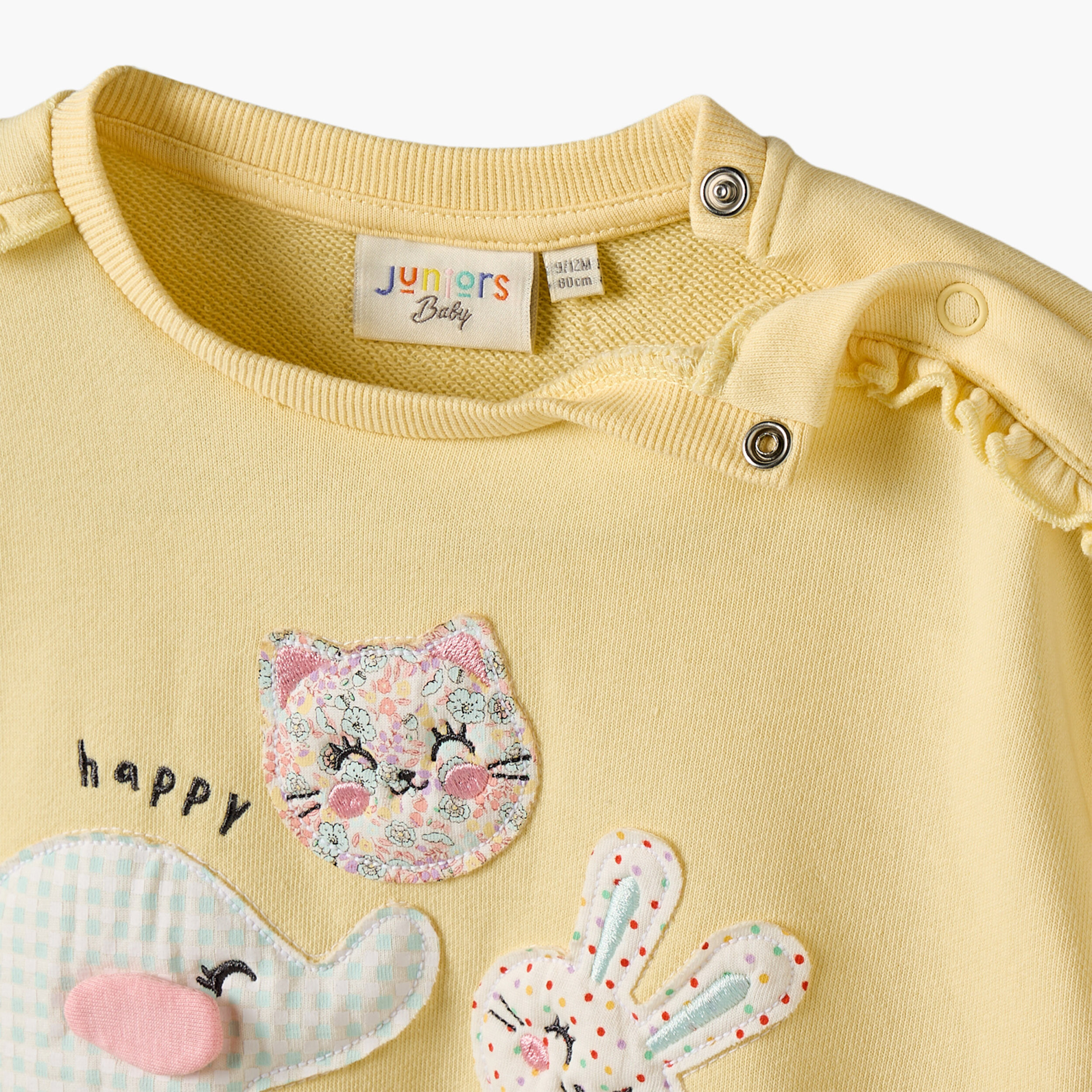 سويت شيرت مزين بأكمام طويلة من جونيورز-baby-girls-clothing-sweatshirts-image-9