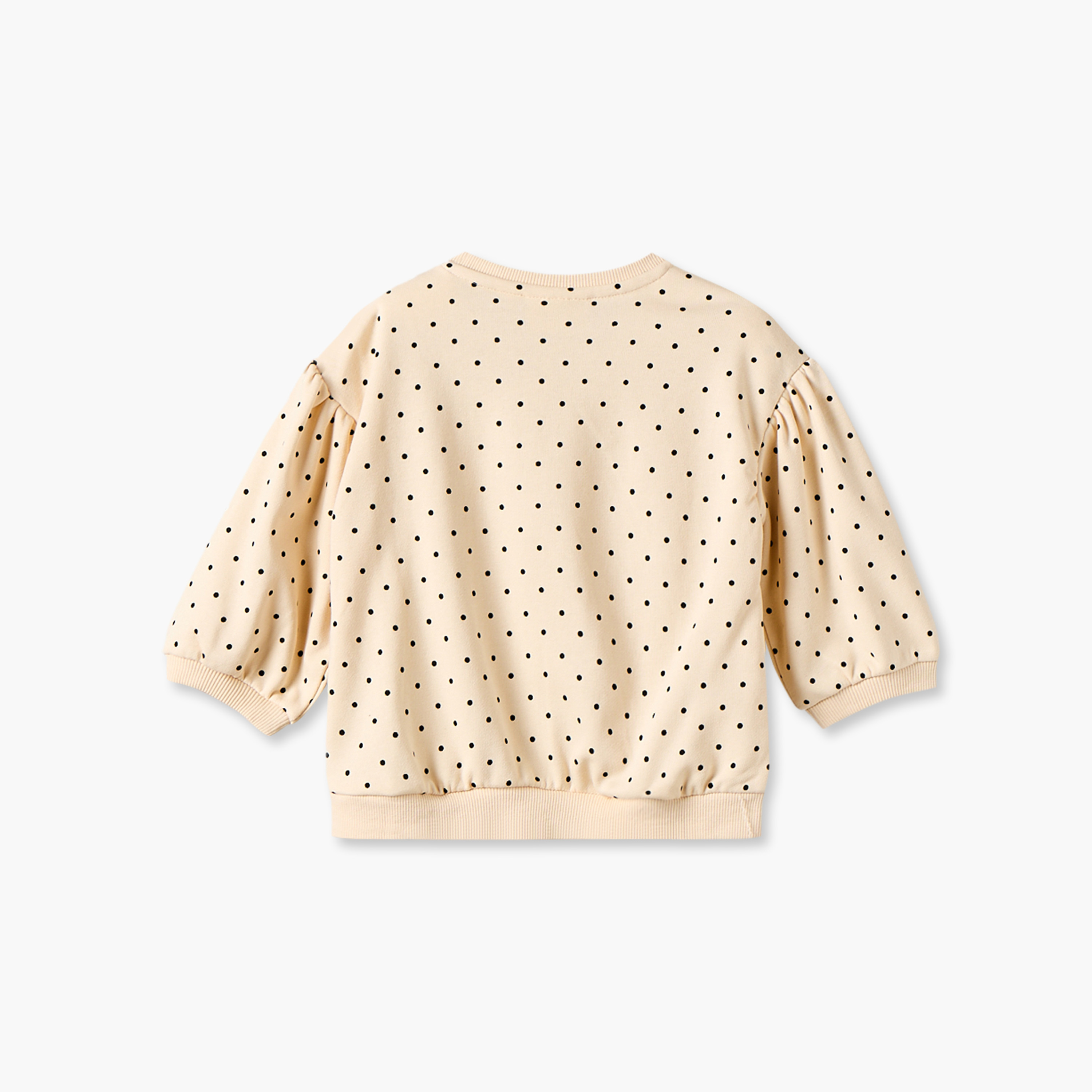 سويت شيرت منقط بزخارف قلب من جونيورز-baby-girls-clothing-winterwear-sweatshirts-image-2