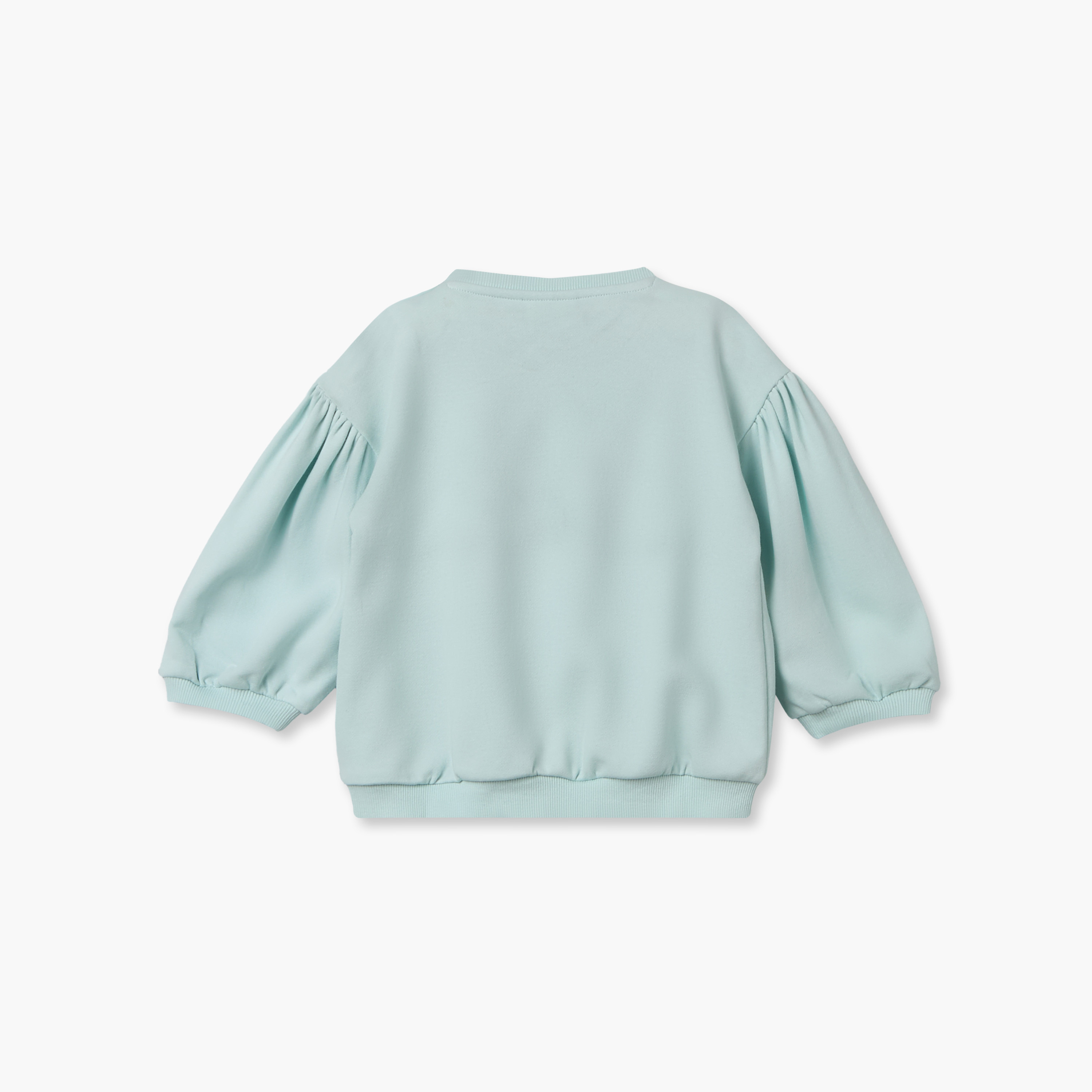 Juniors Embroidered Sweatshirt with Long Sleeves-baby-girls-clothing-winterwear-sweatshirts-image-3