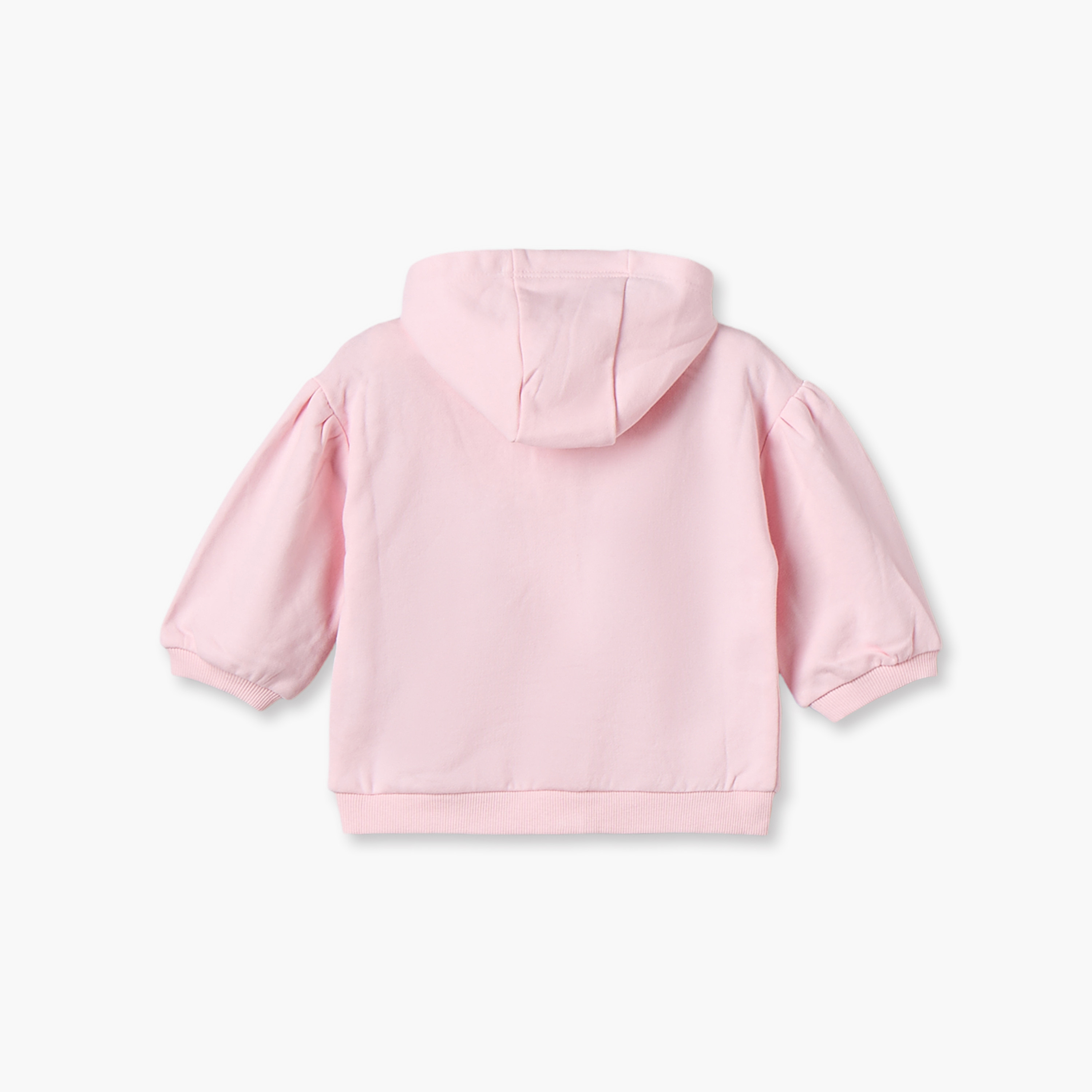 هودي قطن بسحاب إغلاق وتفاصيل زينة من جونيورز-girls-clothing-winterwear-sweatshirts-image-2
