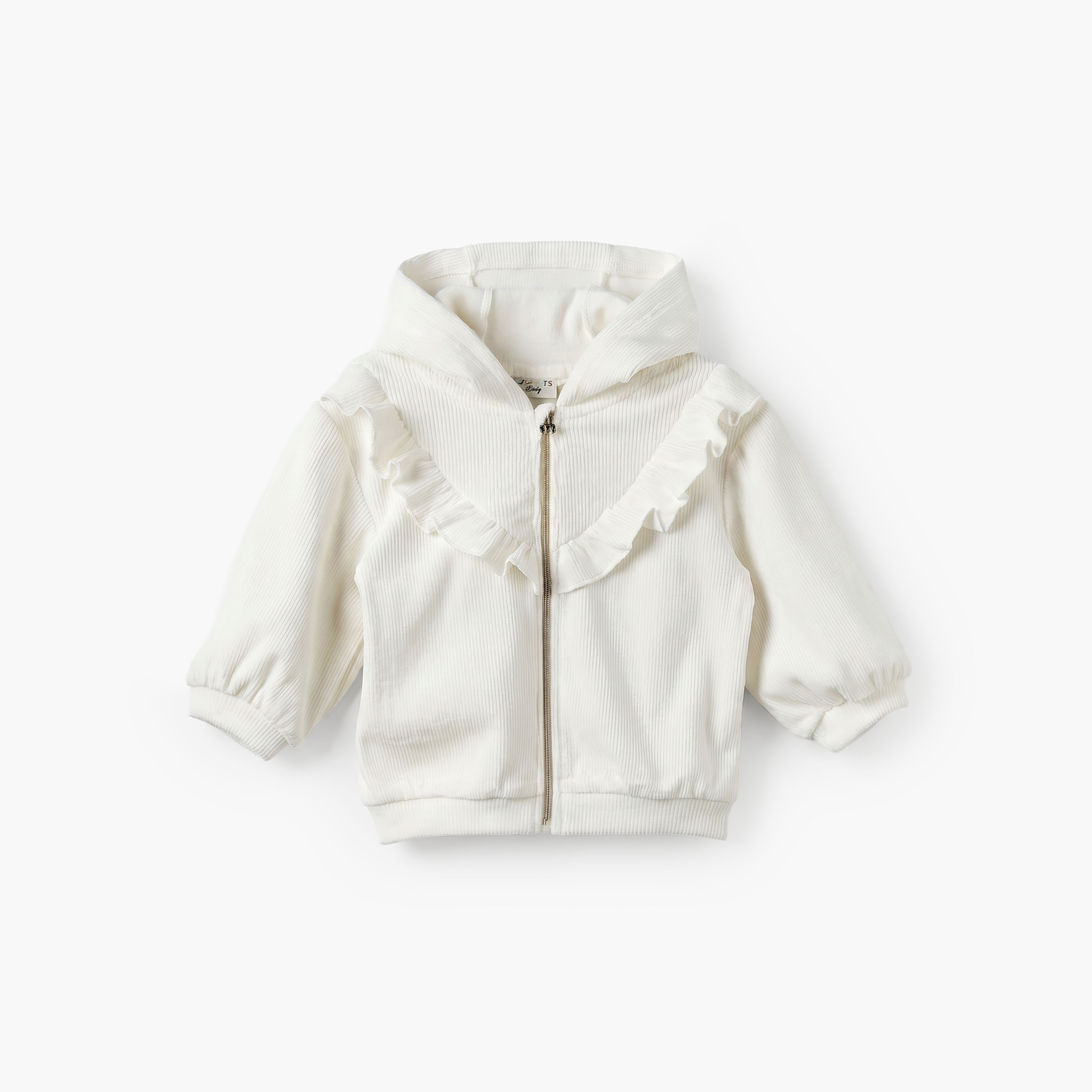 Juniors Hooded Sweatshirt with Long Sleeves-baby-girls-clothing-winterwear-sweatshirts-image-2