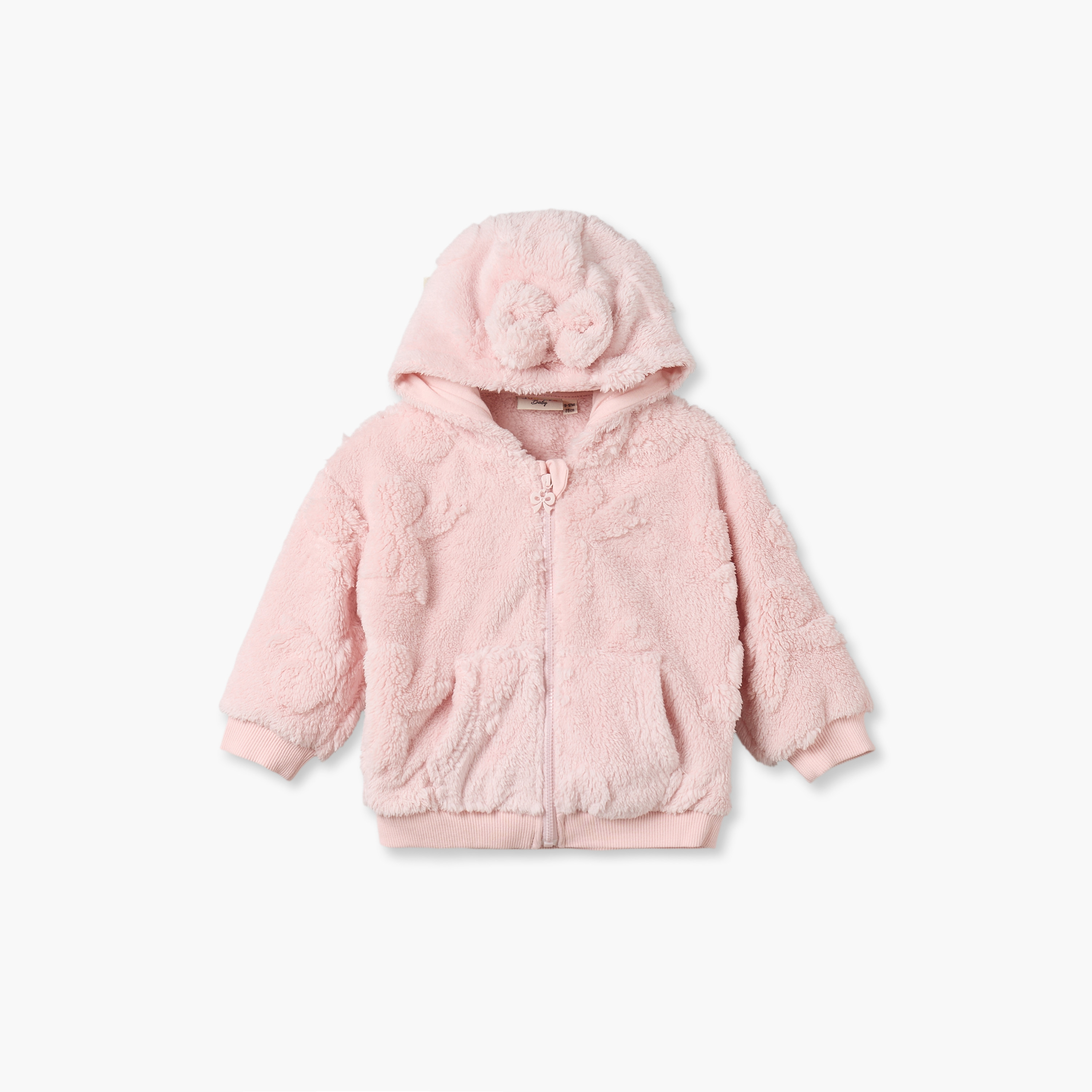 Juniors Faux Fur Zip Through Hoodie-baby-girls-clothing-winterwear-jacketsandcoats-image-2