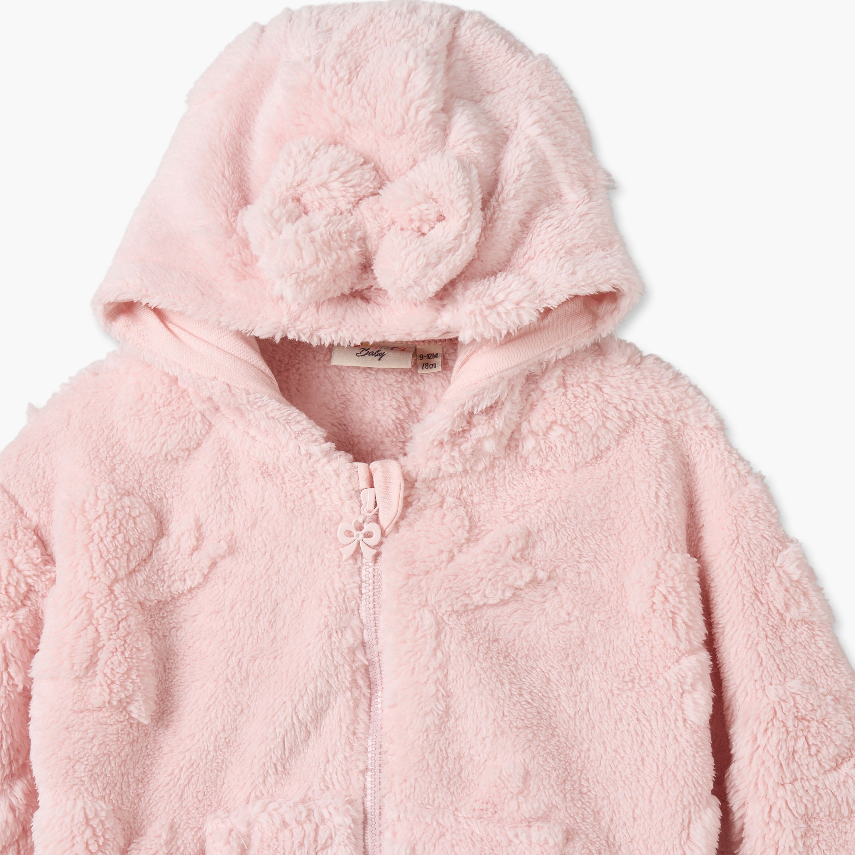 Juniors Faux Fur Zip Through Hoodie-baby-girls-clothing-winterwear-jacketsandcoats-image-4