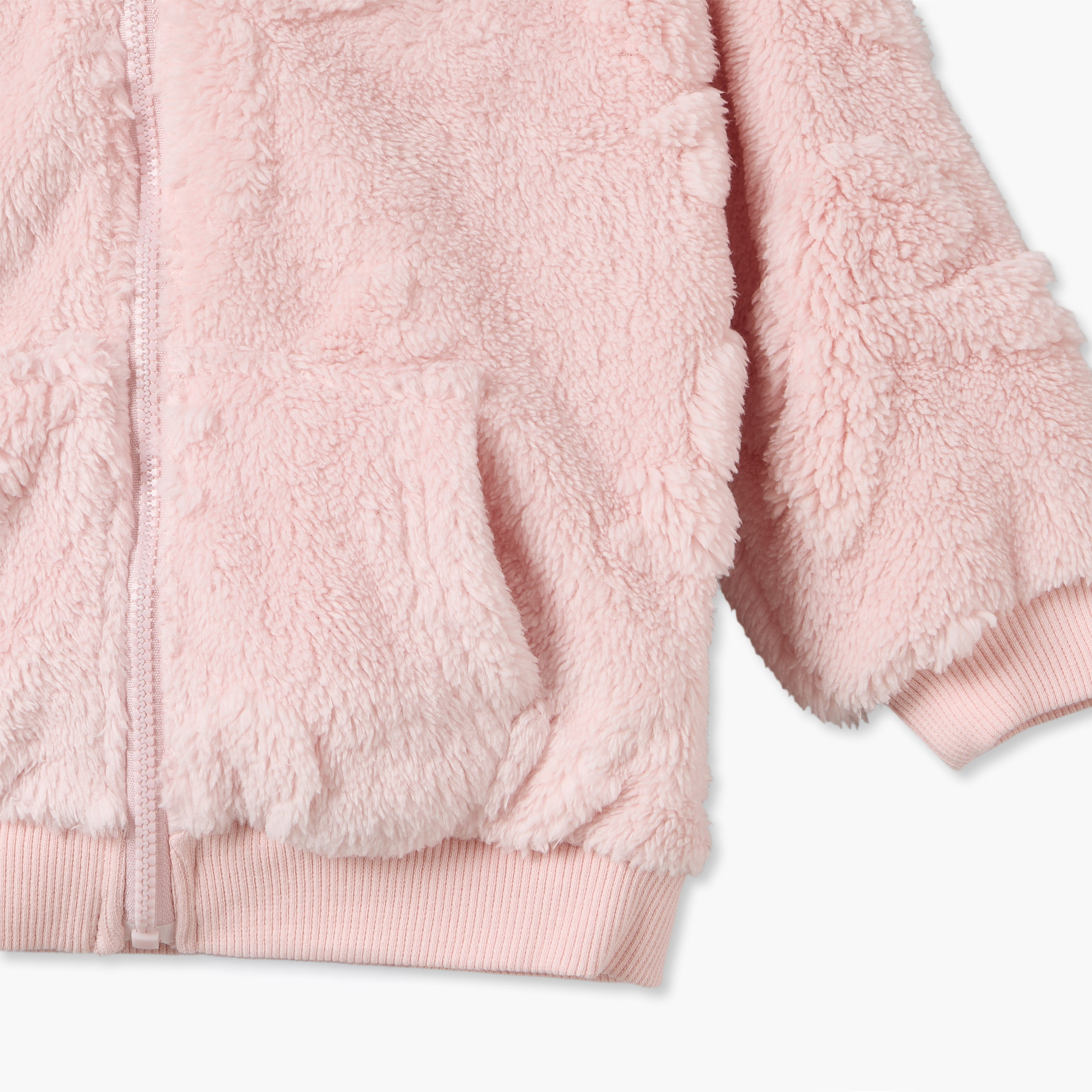 Juniors Faux Fur Zip Through Hoodie-baby-girls-clothing-winterwear-jacketsandcoats-image-5