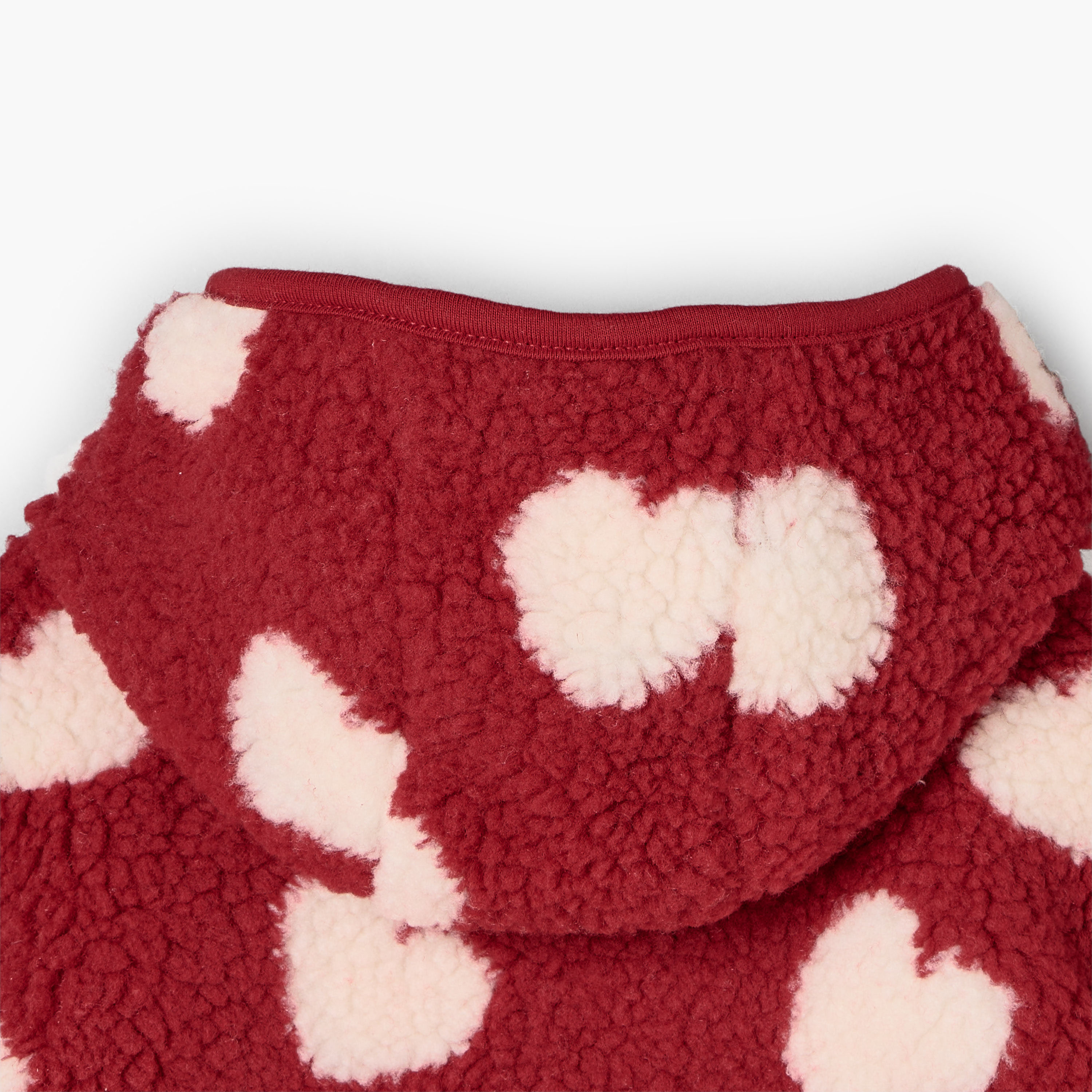 Juniors Heart Print Zip Through Hoodie with Long Sleeves-baby-girls-clothing-winterwear-sweatshirts-image-5