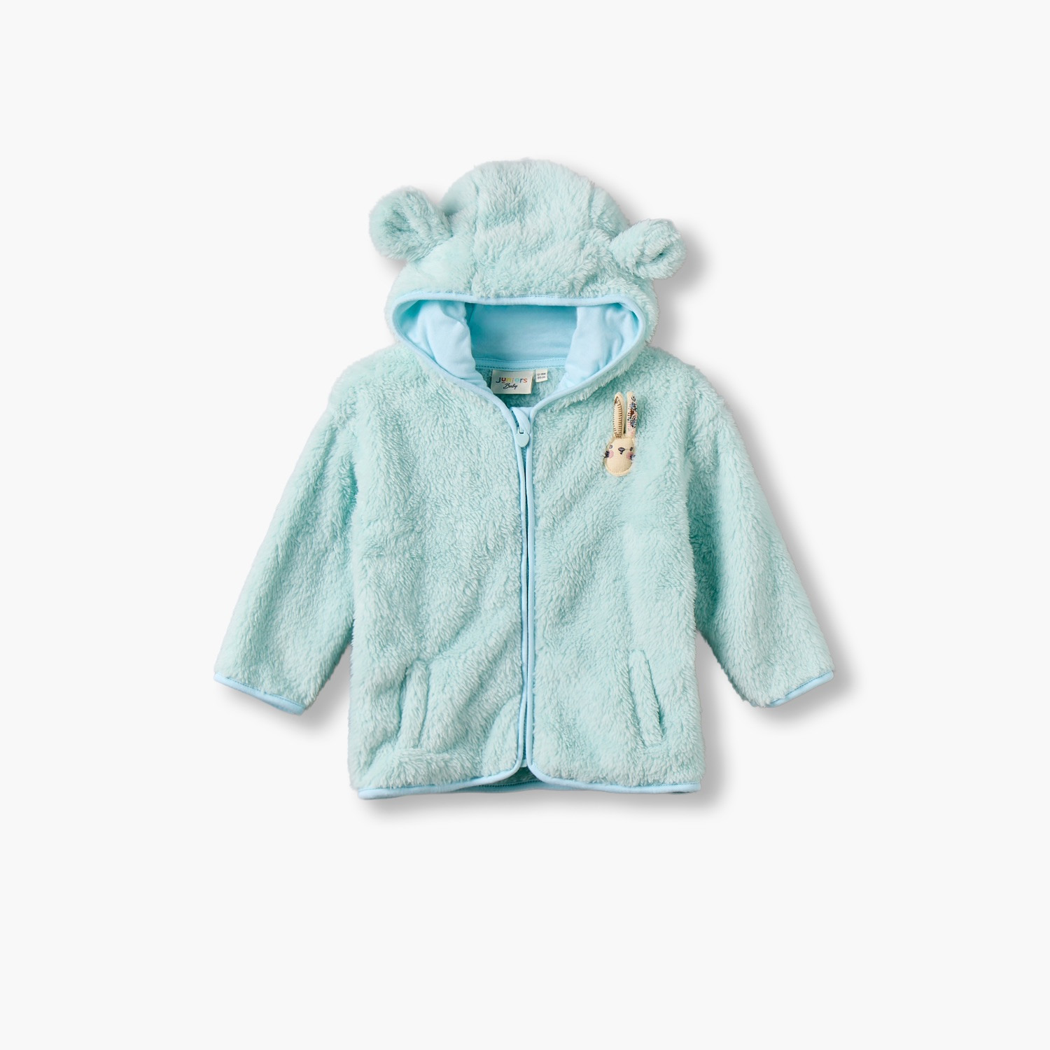 Juniors Hooded Sweatshirt with Long Sleeves-baby-girls-clothing-winterwear-sweatshirts-image-2