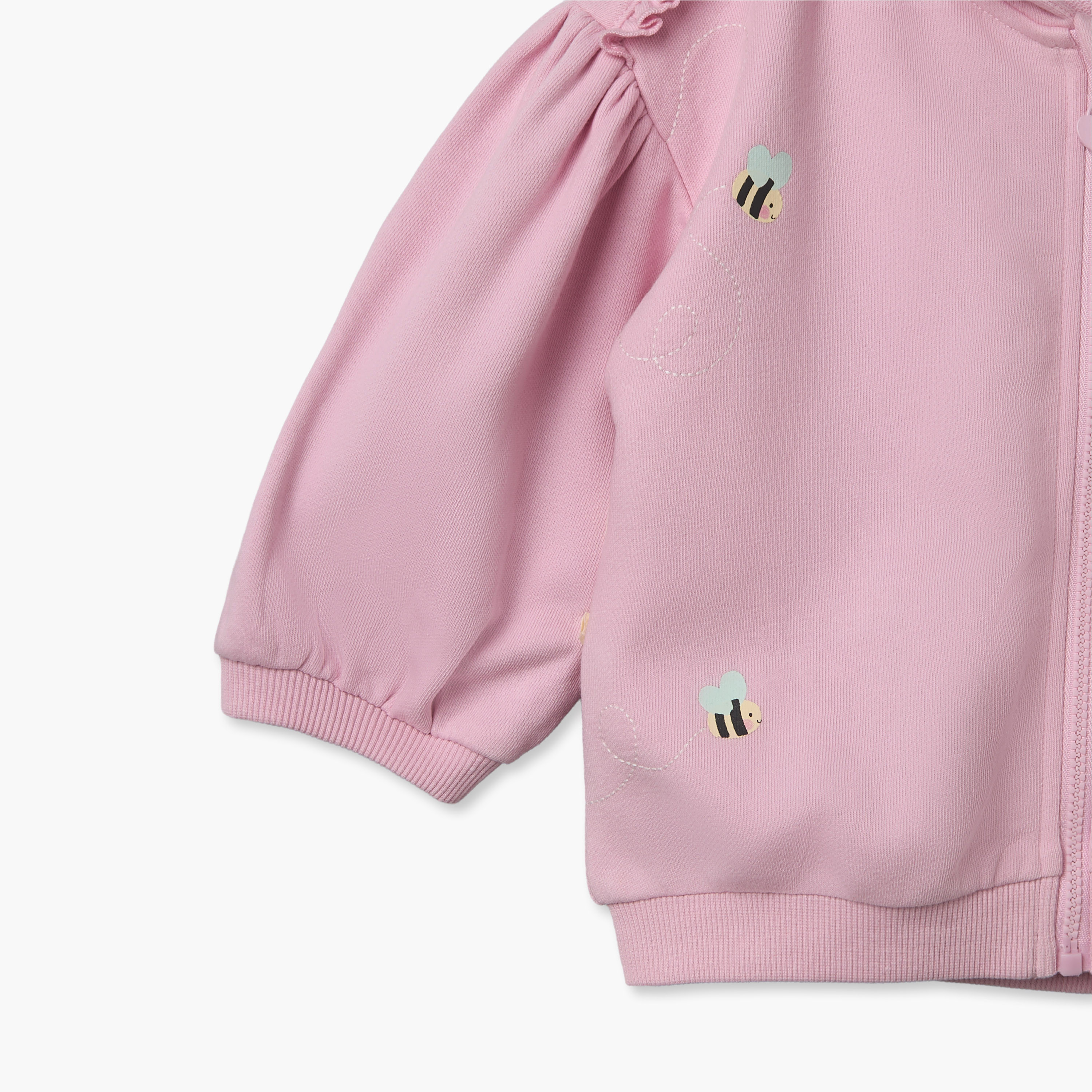 هودي بطبعات قطة وأكمام طويلة من جونيورز-baby-girls-clothing-winterwear-sweatshirts-image-4