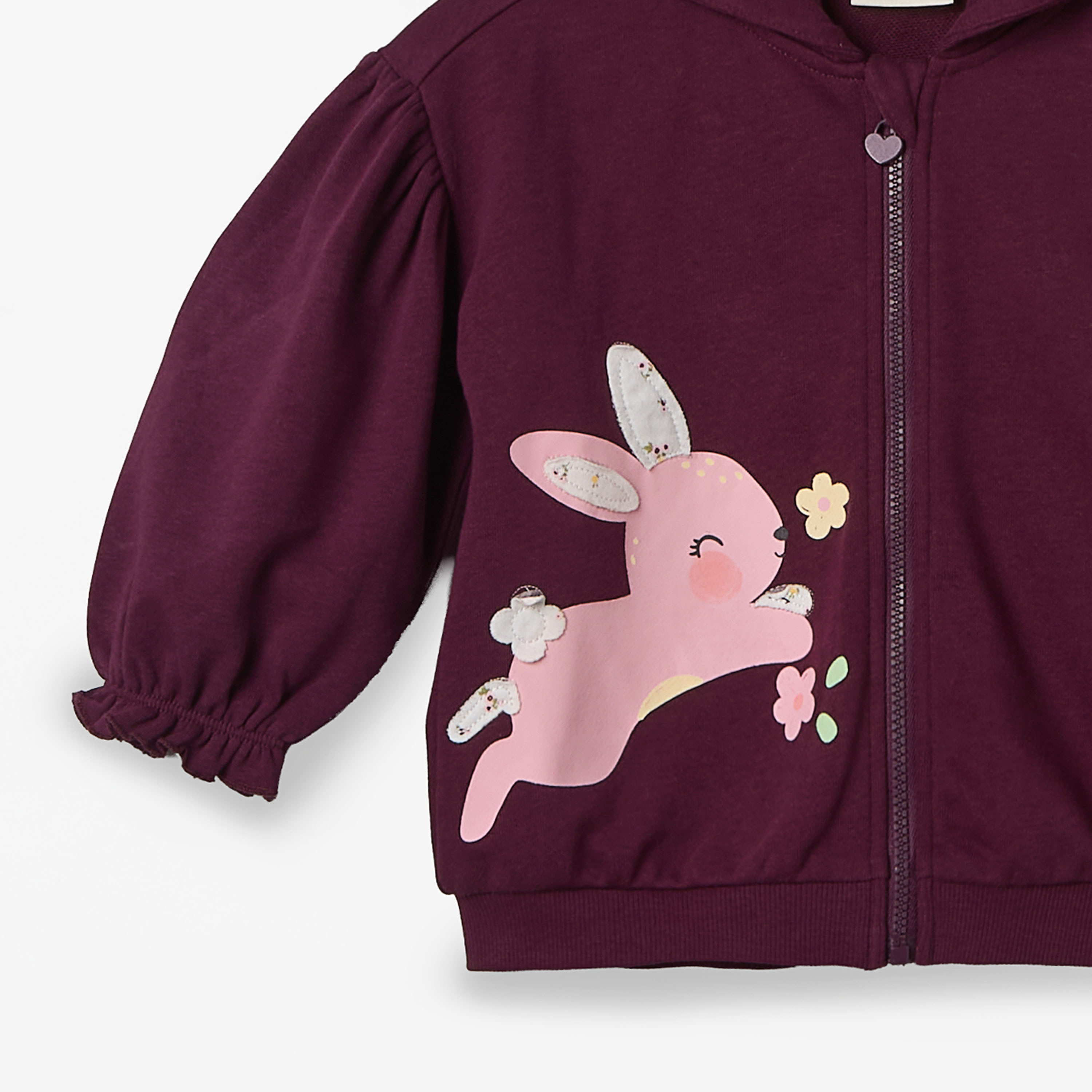 هودي بطبعات أرنب وأكمام طويلة من جونيورز-baby-girls-clothing-winterwear-sweatshirts-image-6