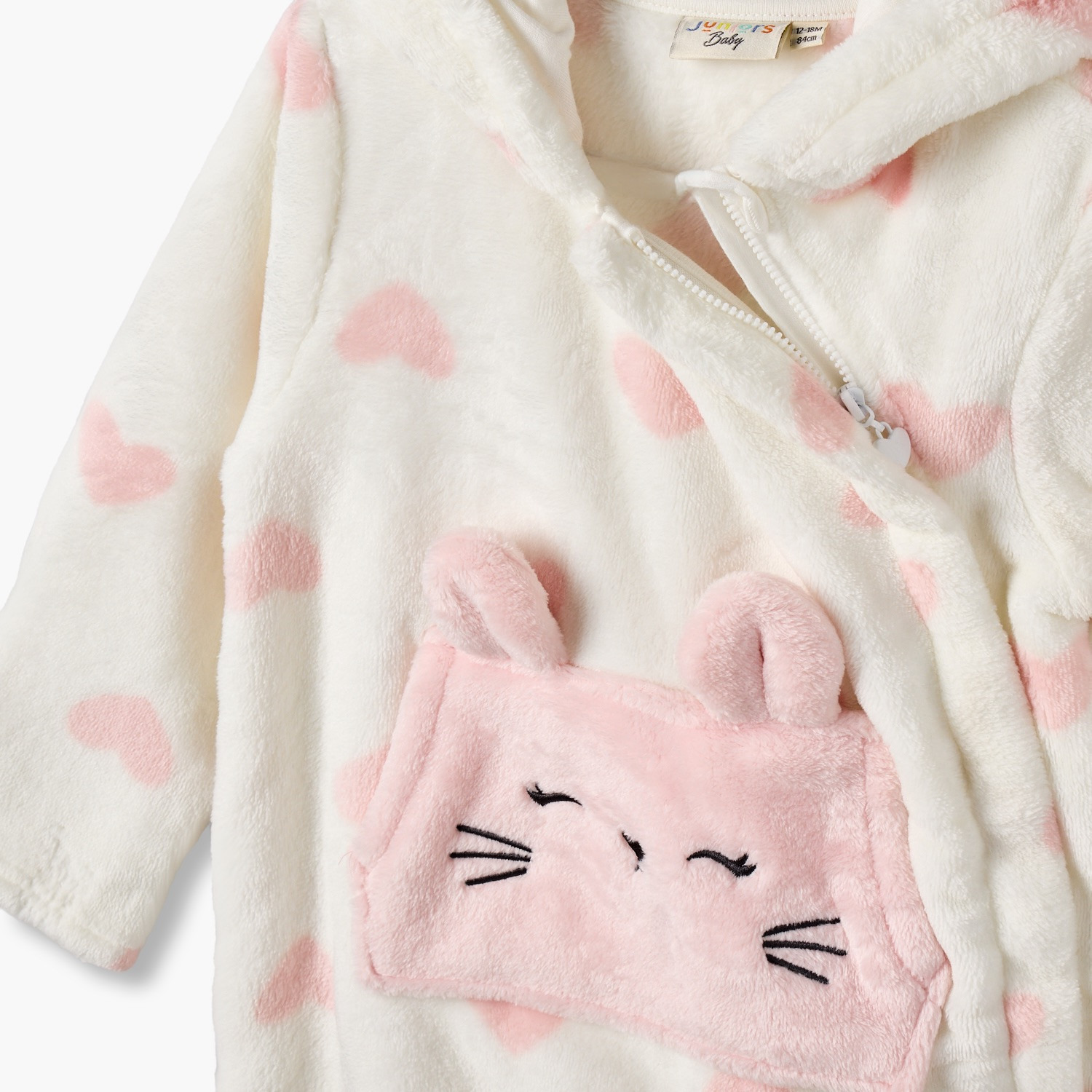 بدلة نوم بأكمام طويلة وقبعة وطبعات من جونيورز-baby-girls-clothing-rompers-image-5