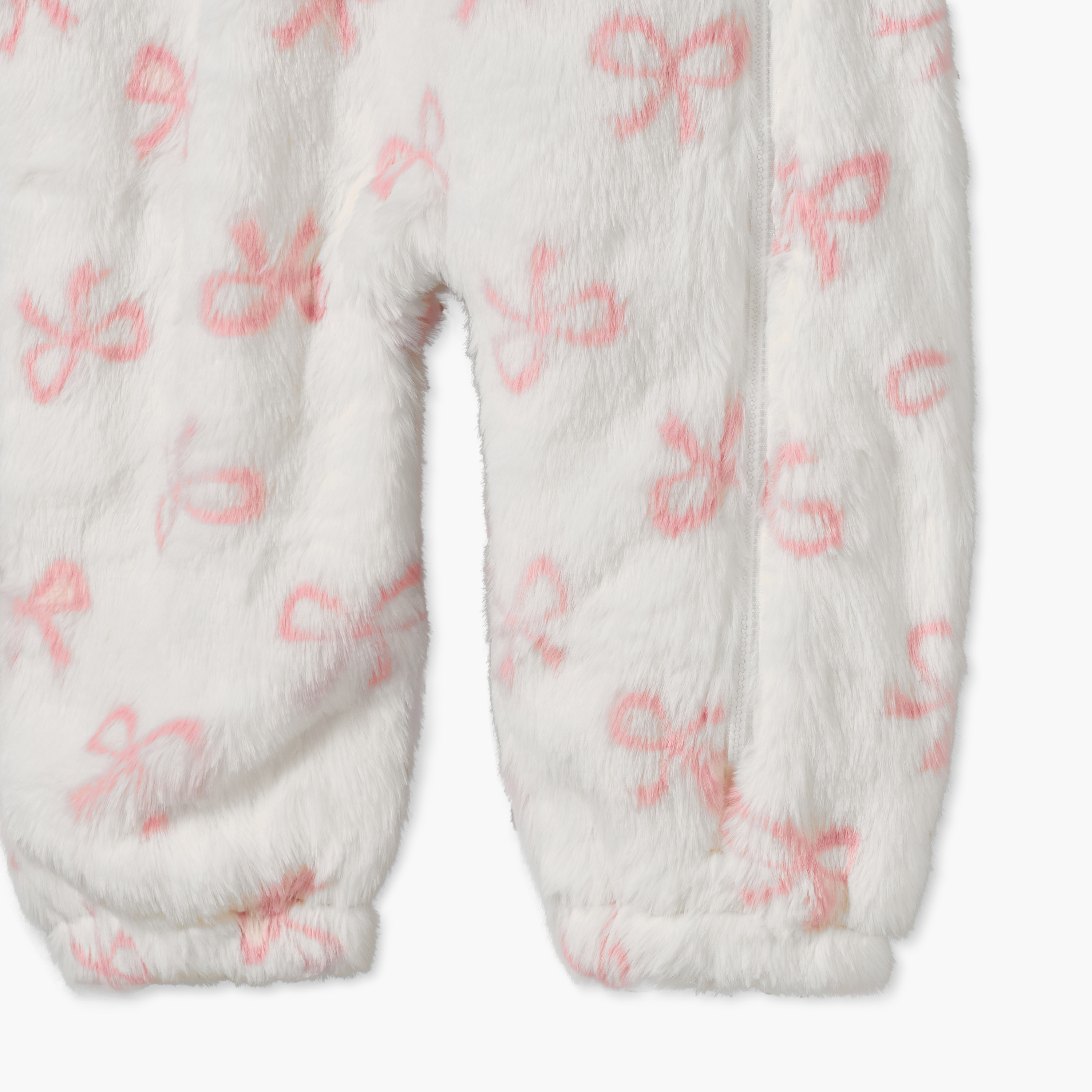 بدلة نوم بقبعة وأكمام طويلة بطبعات فيونكة من جونيورز-baby-girls-clothing-nightwear-sleepsuits-image-6