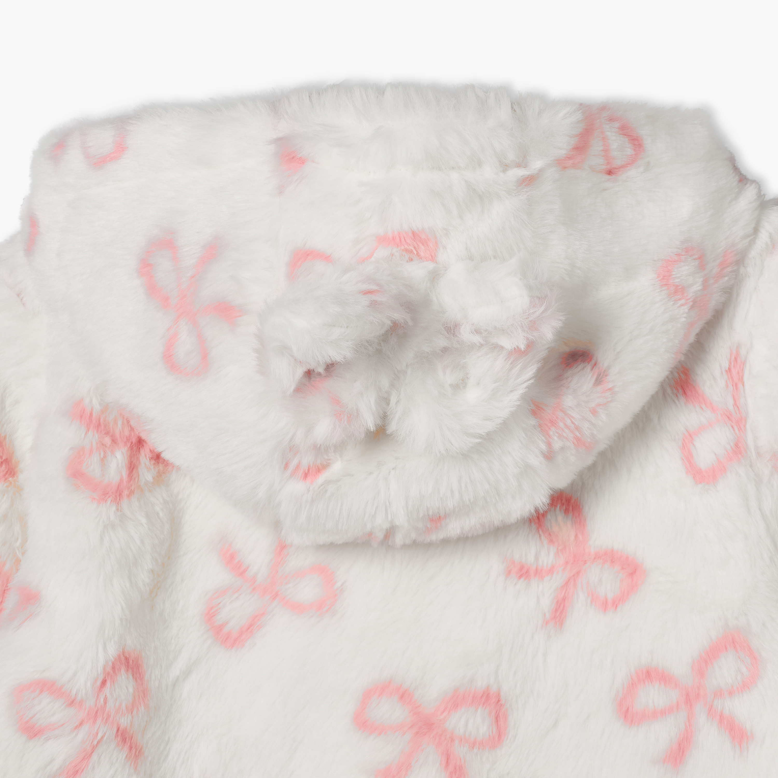 بدلة نوم بقبعة وأكمام طويلة بطبعات فيونكة من جونيورز-baby-girls-clothing-nightwear-sleepsuits-image-7