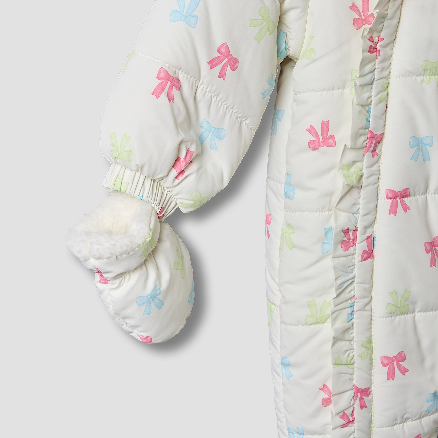 أوفرول بطبعة فيونكة مع قبعة وأكمام طويلة من جونيورز-baby-girls-clothing-nightwear-sleepsuits-image-4