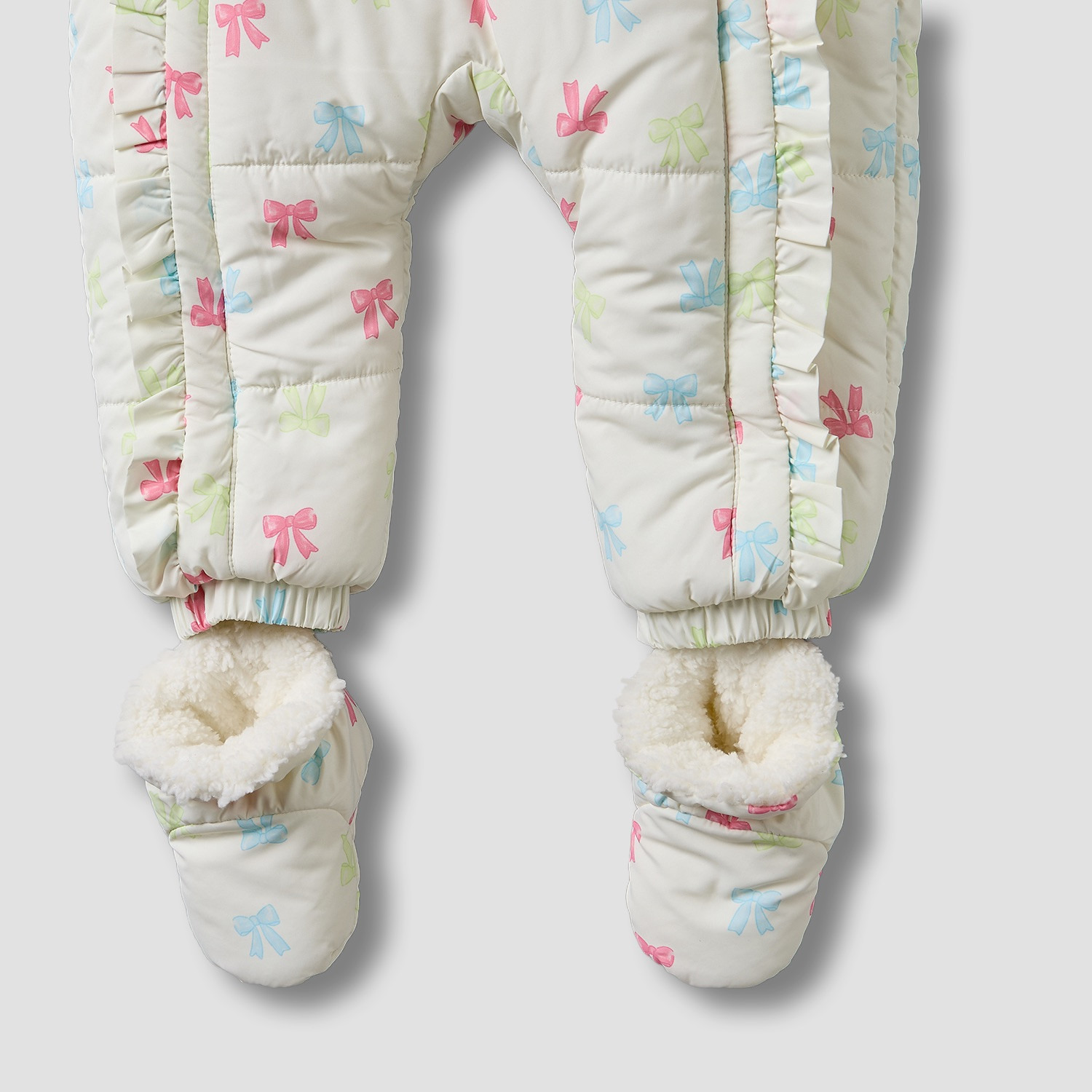 أوفرول بطبعة فيونكة مع قبعة وأكمام طويلة من جونيورز-baby-girls-clothing-nightwear-sleepsuits-image-5