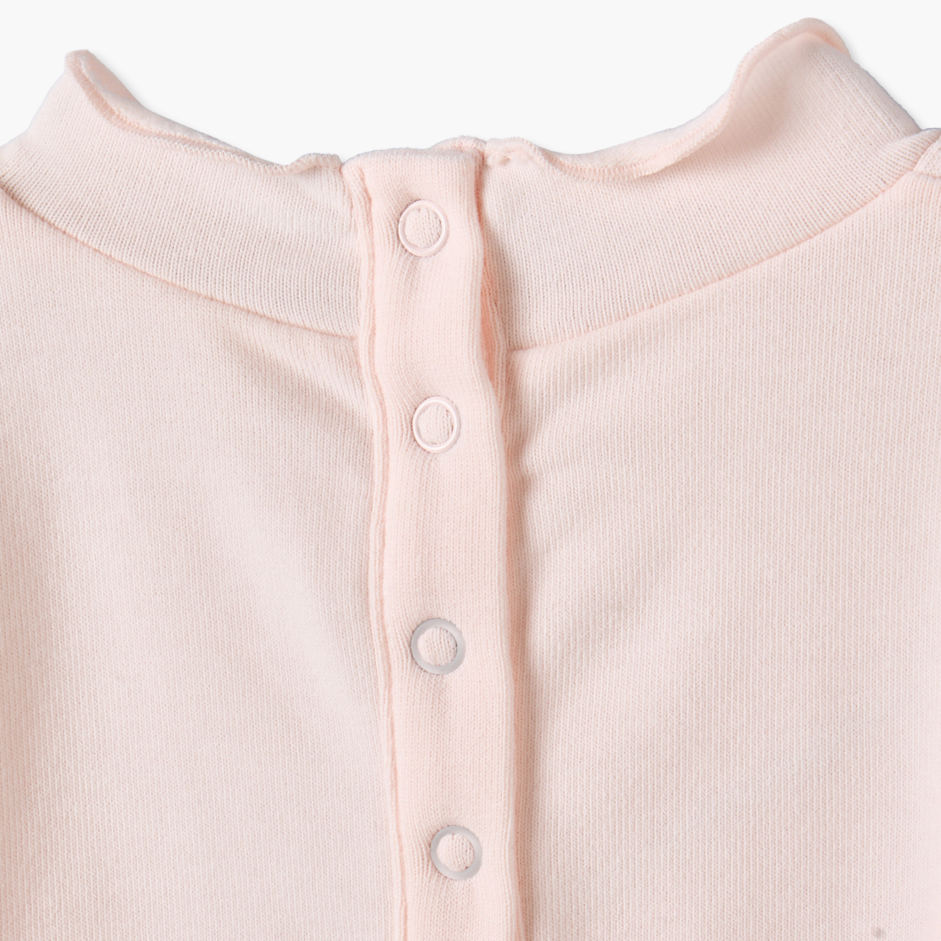 Juniors Crew Neck Long Sleeves Top and Pants Set with Lettuce Trim-baby-girls-clothing-setsandcoords-image-9