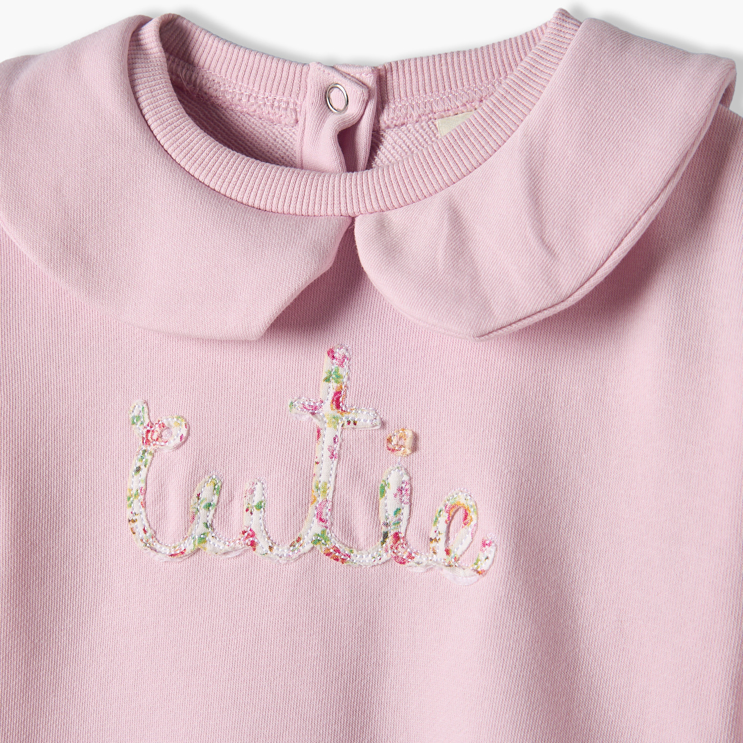 Juniors Peter Pan Collar Long Sleeves Sweatshirt and Leggings Set with Applique Accent-baby-girls-clothing-setsandcoords-image-7